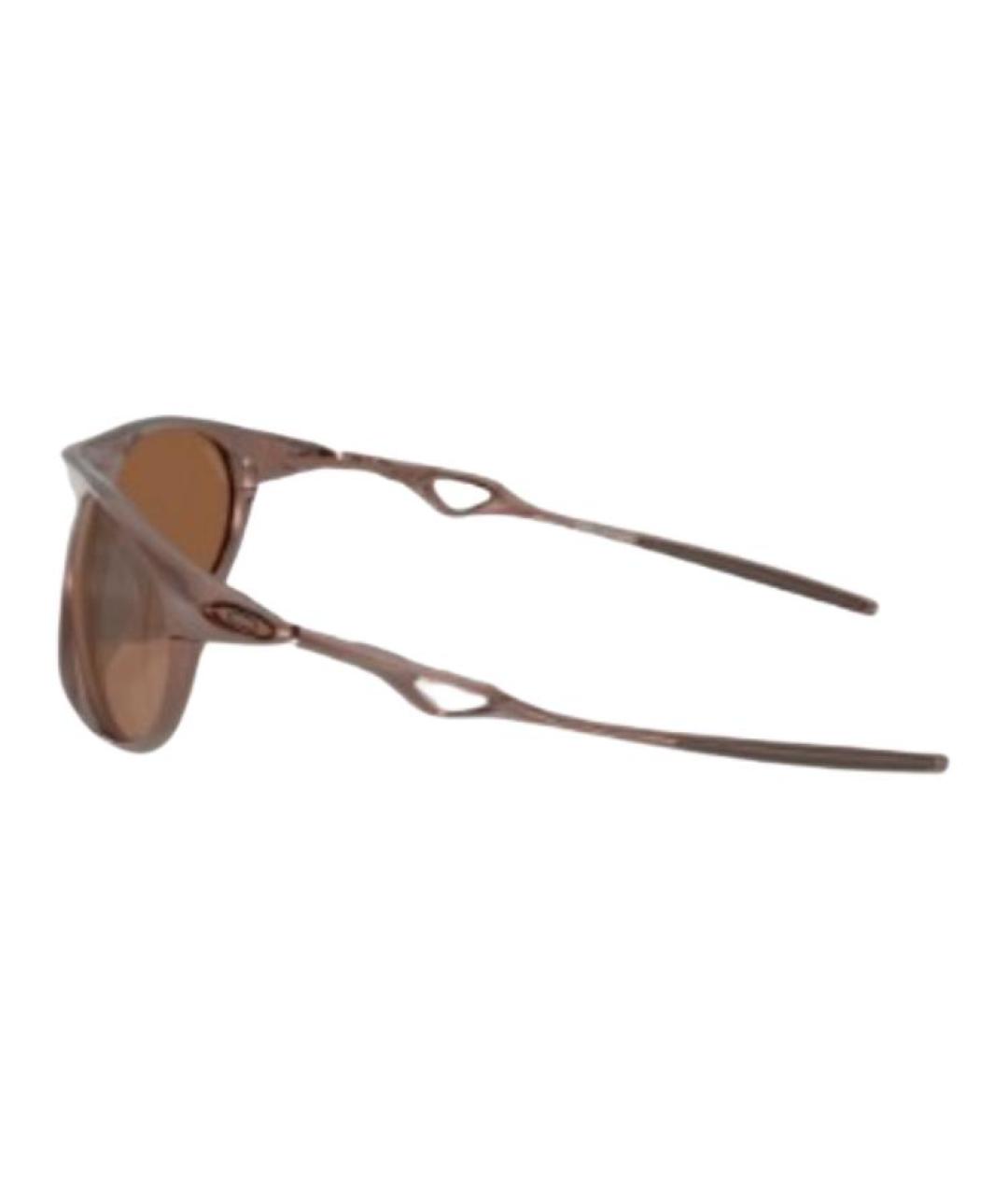 OAKLEY Коричневые металлические солнцезащитные очки, фото 2