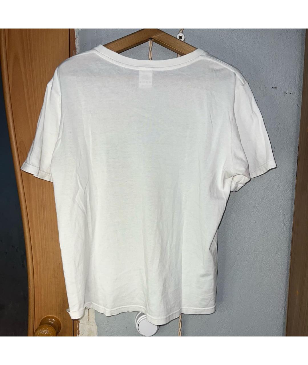 YOHJI YAMAMOTO Белая хлопковая футболка, фото 2