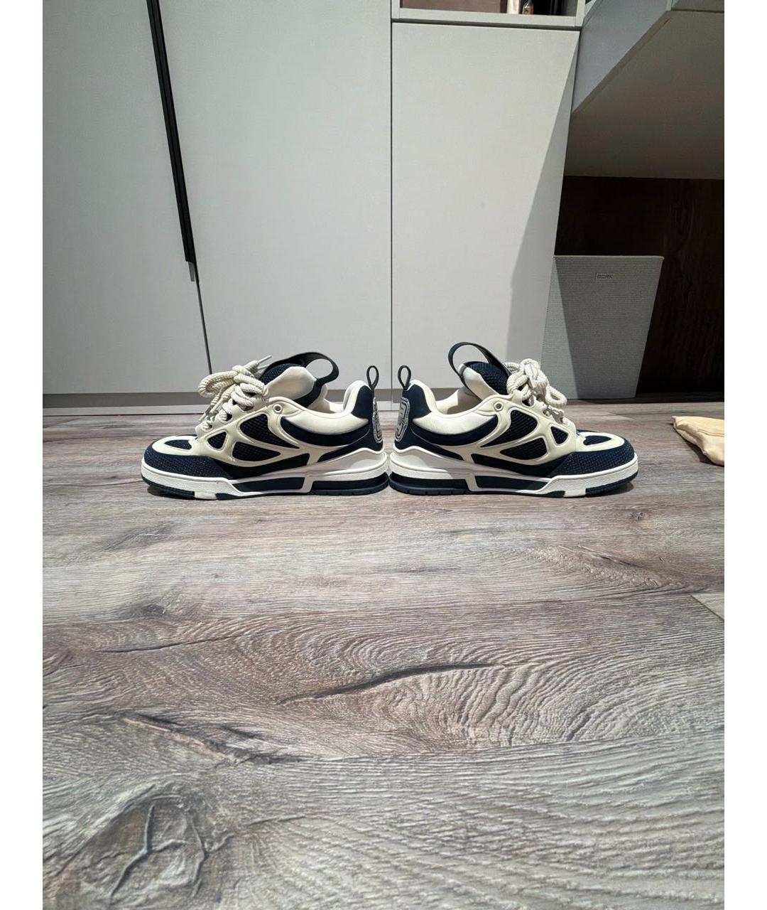 LOUIS VUITTON Темно-синие низкие кроссовки / кеды, фото 6