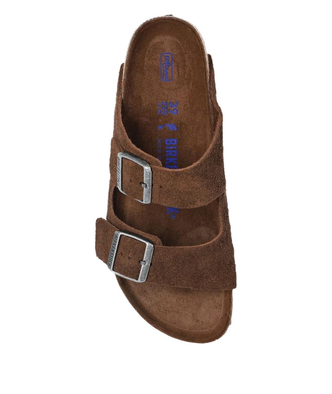 BIRKENSTOCK Коричневые замшевые сандалии, фото 4