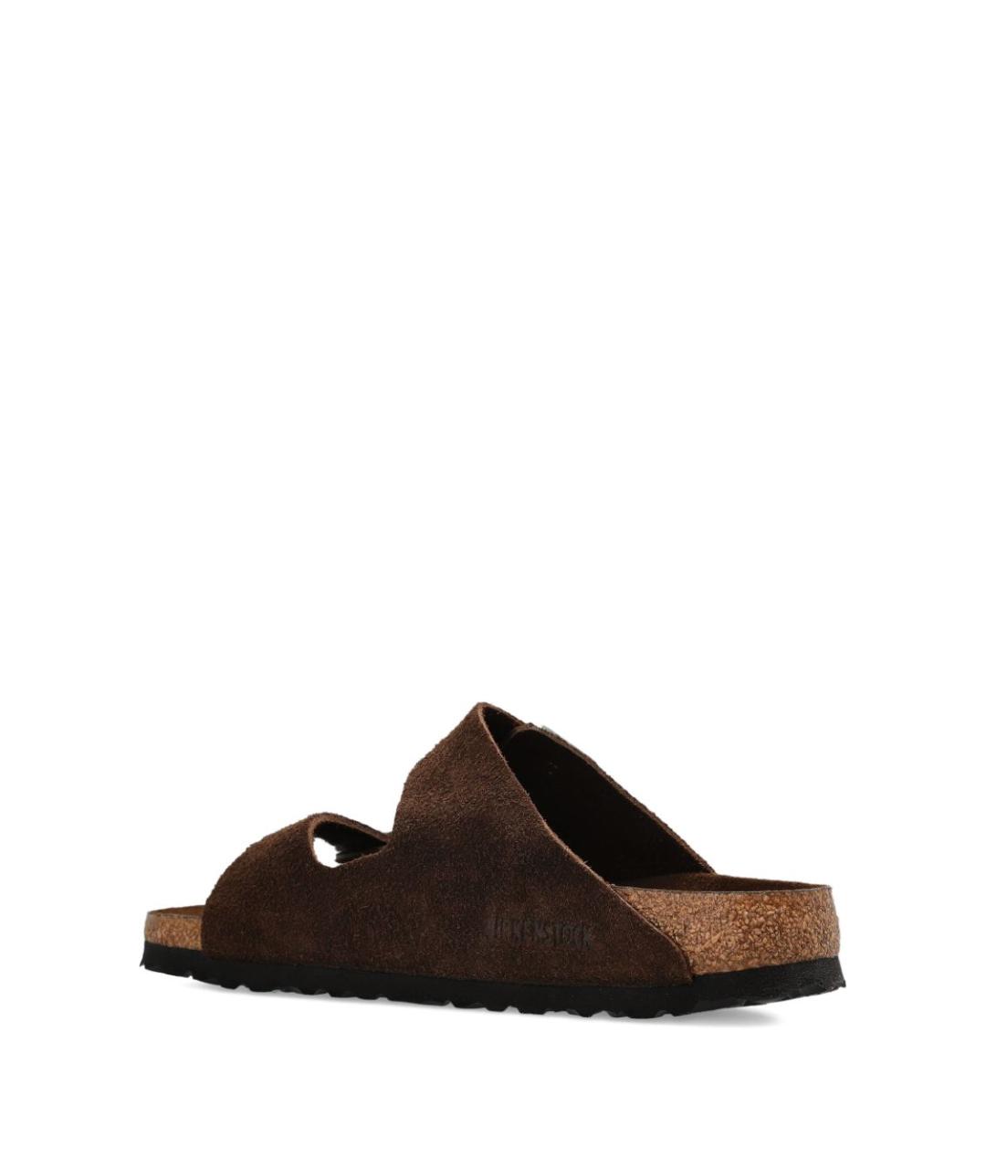 BIRKENSTOCK Коричневые замшевые сандалии, фото 6