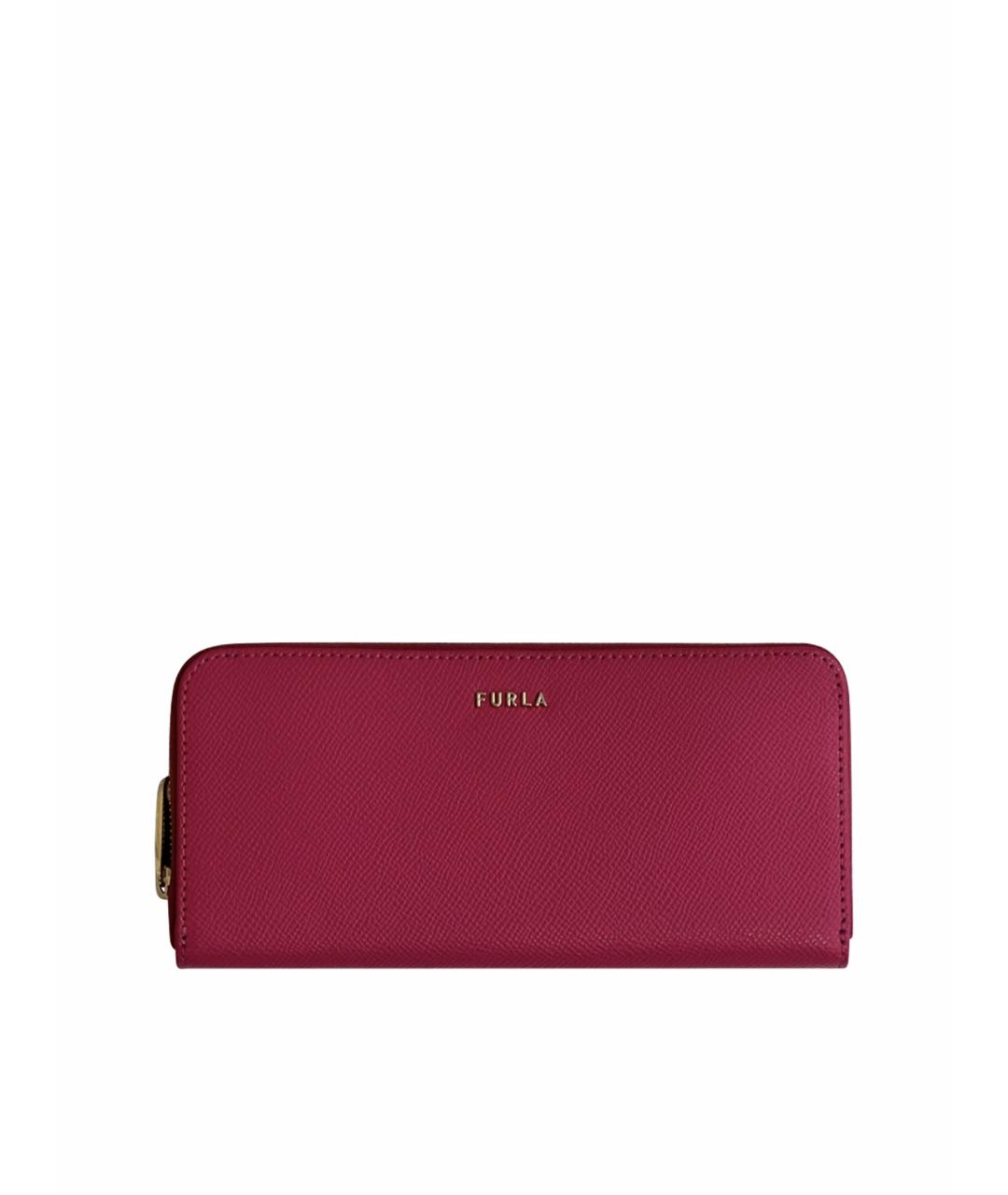 FURLA Розовый кожаный кошелек, фото 1