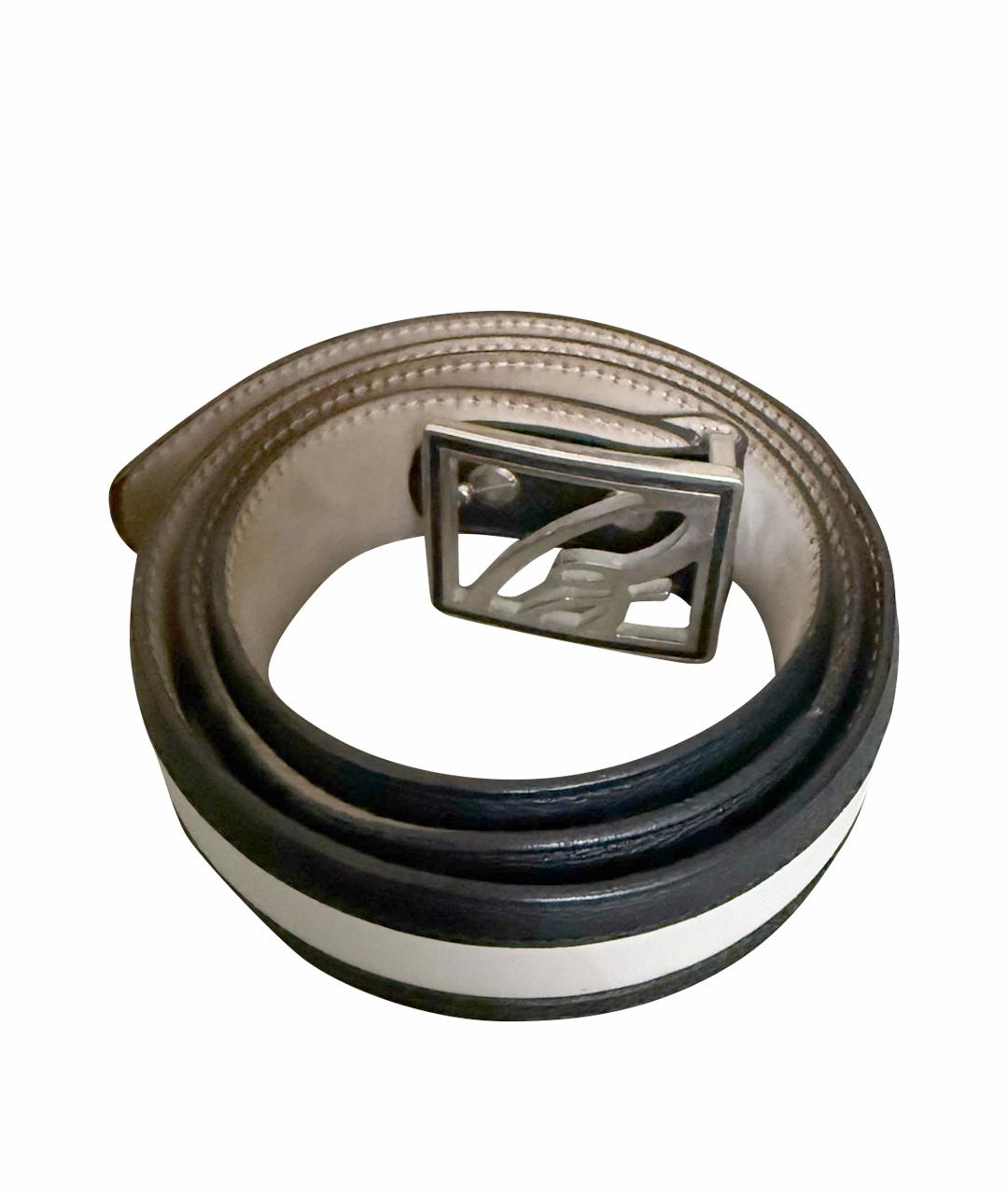 BRUNELLO CUCINELLI Белый кожаный ремень, фото 1