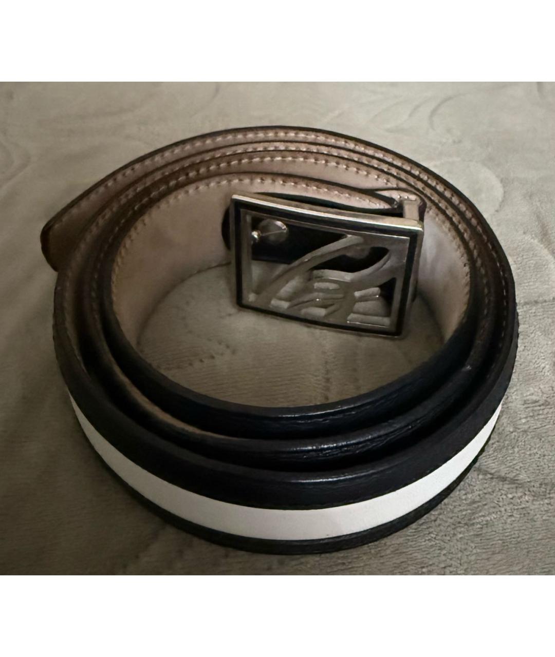 BRUNELLO CUCINELLI Белый кожаный ремень, фото 4