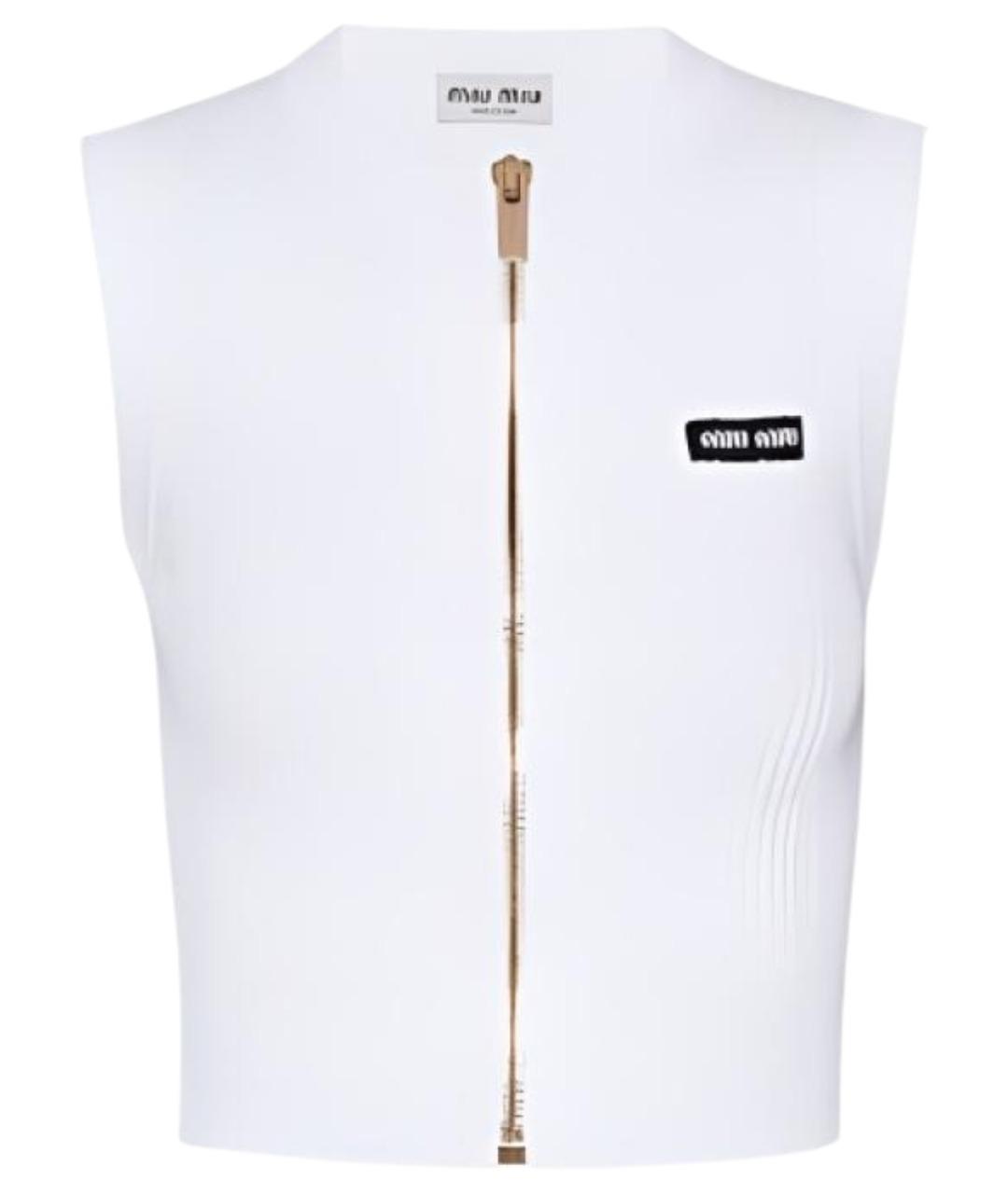 MIU MIU Белая майка, фото 1