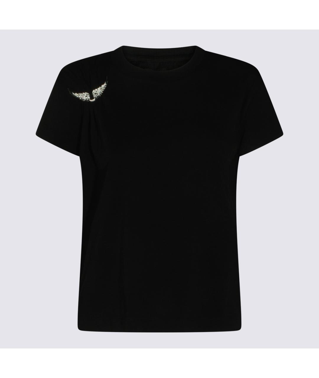 ZADIG & VOLTAIRE Черная хлопковая футболка, фото 4