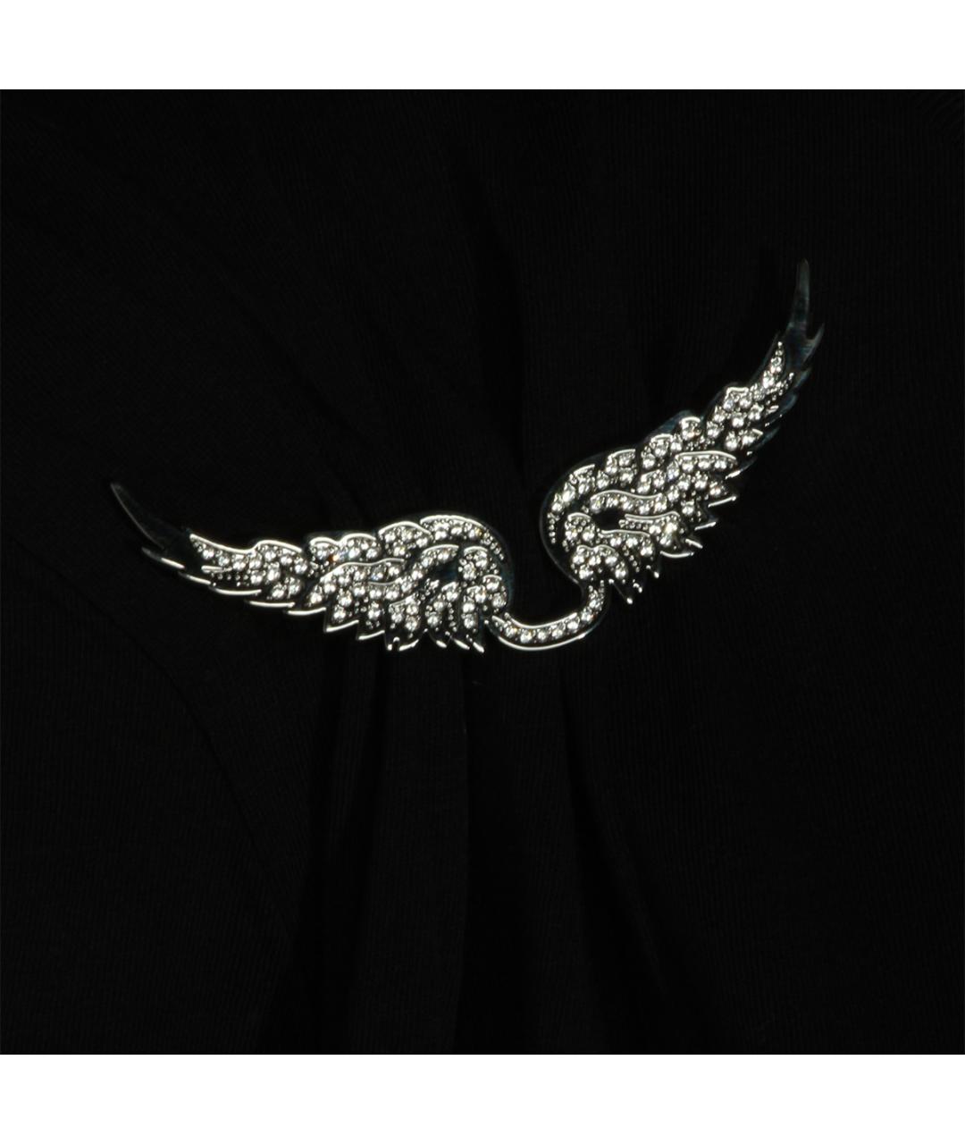 ZADIG & VOLTAIRE Черная хлопковая футболка, фото 3