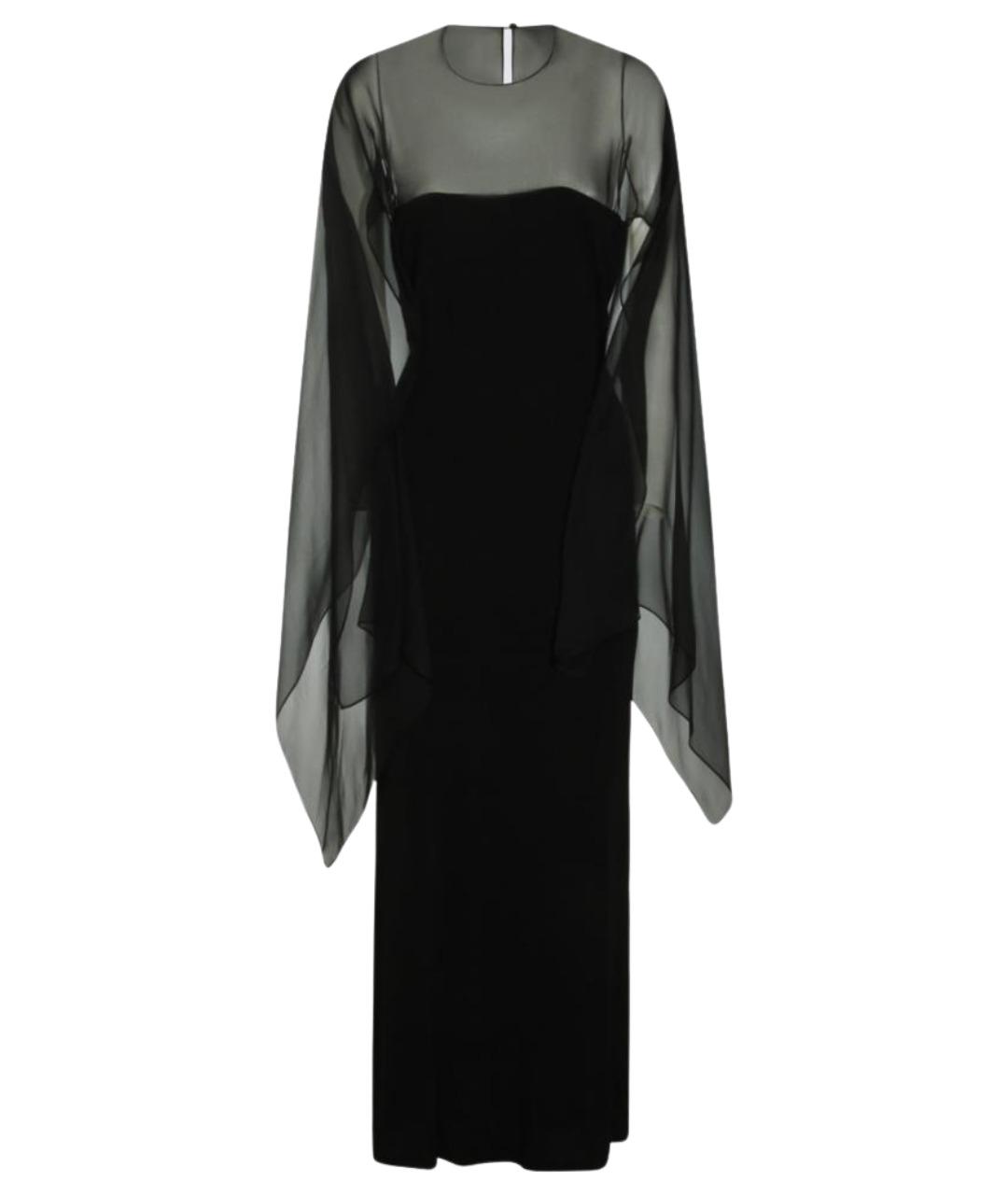 ALBERTA FERRETTI Черное вискозное вечернее платье, фото 1