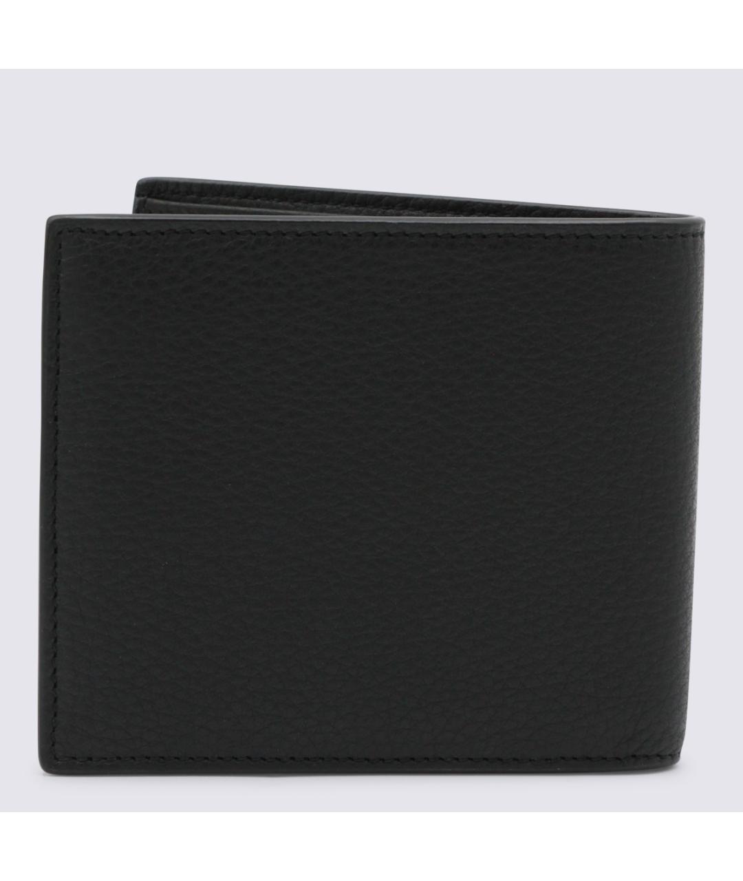 SAINT LAURENT Черный кожаный кошелек, фото 3