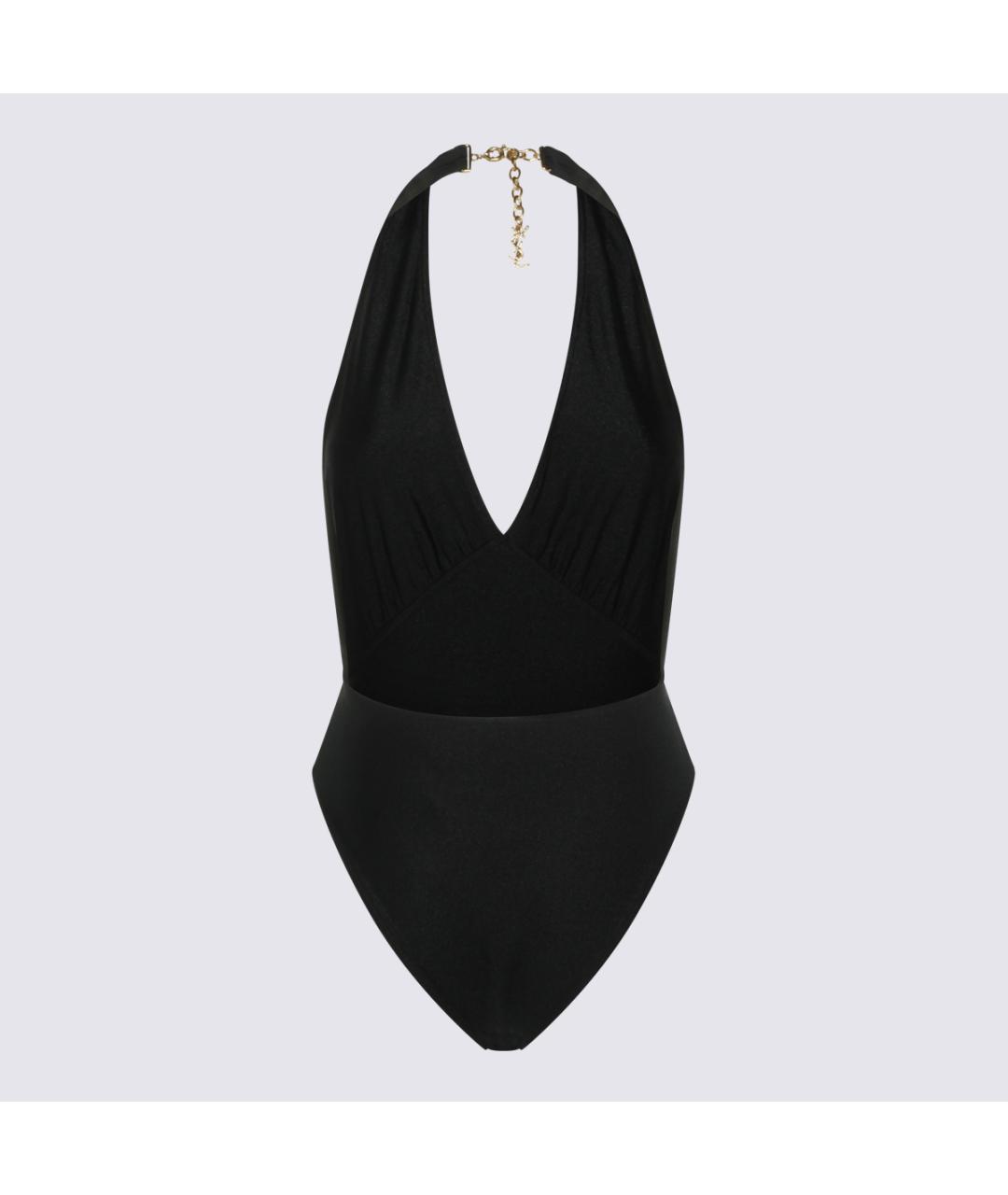 SAINT LAURENT Черный полиамидовый купальник, фото 2