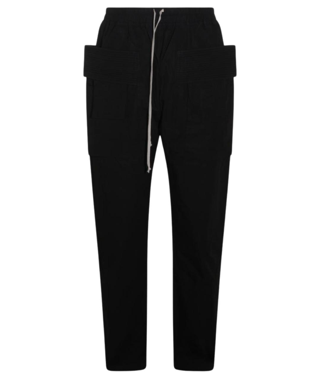 RICK OWENS DRKSHDW Черные хлопковые повседневные брюки, фото 1