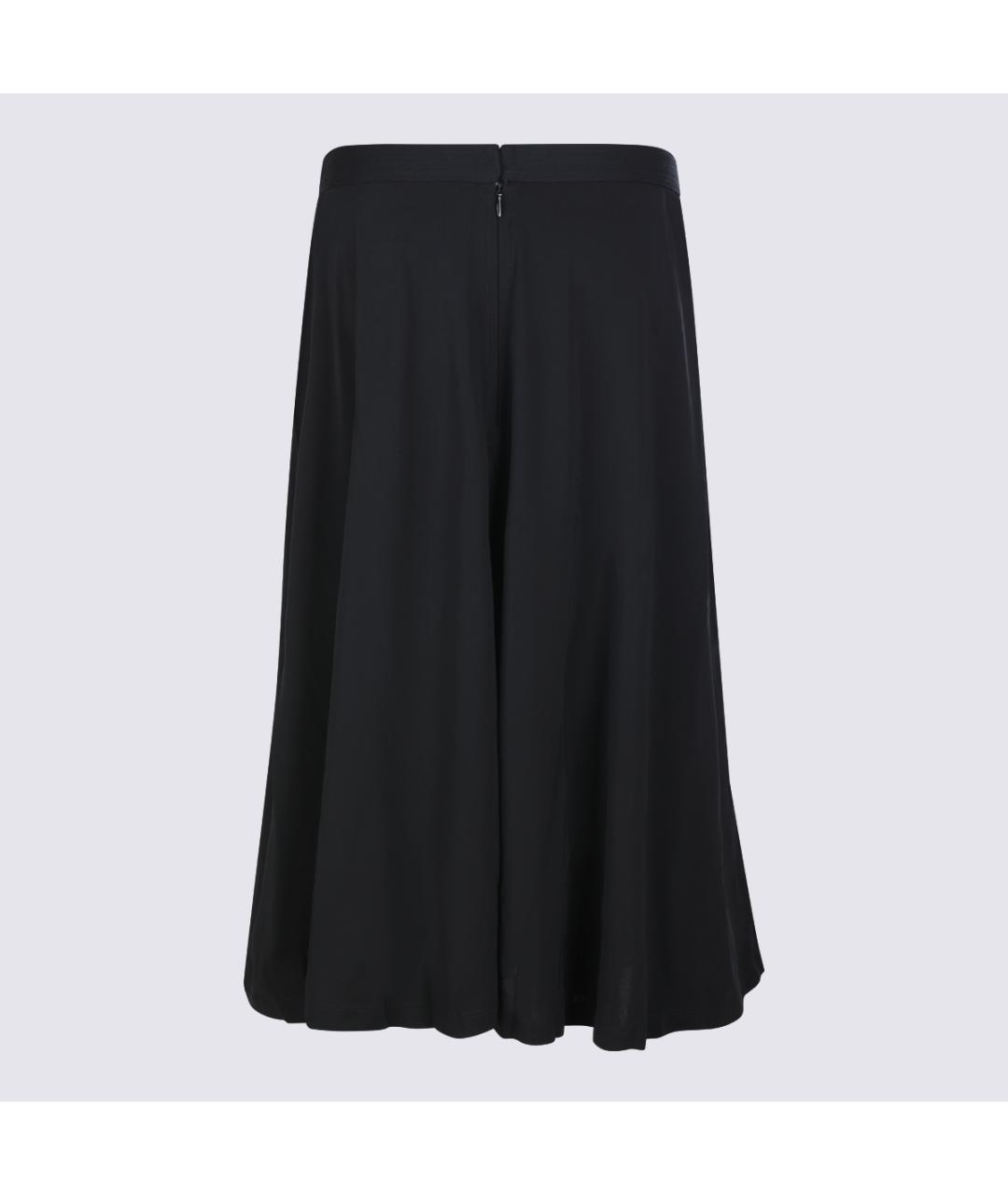 TOTEME Черная вискозная юбка миди, фото 2