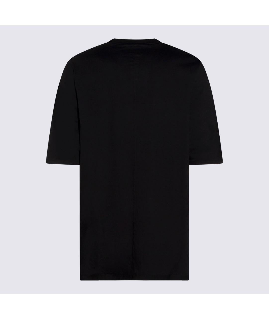 RICK OWENS DRKSHDW Черная хлопковая футболка, фото 2