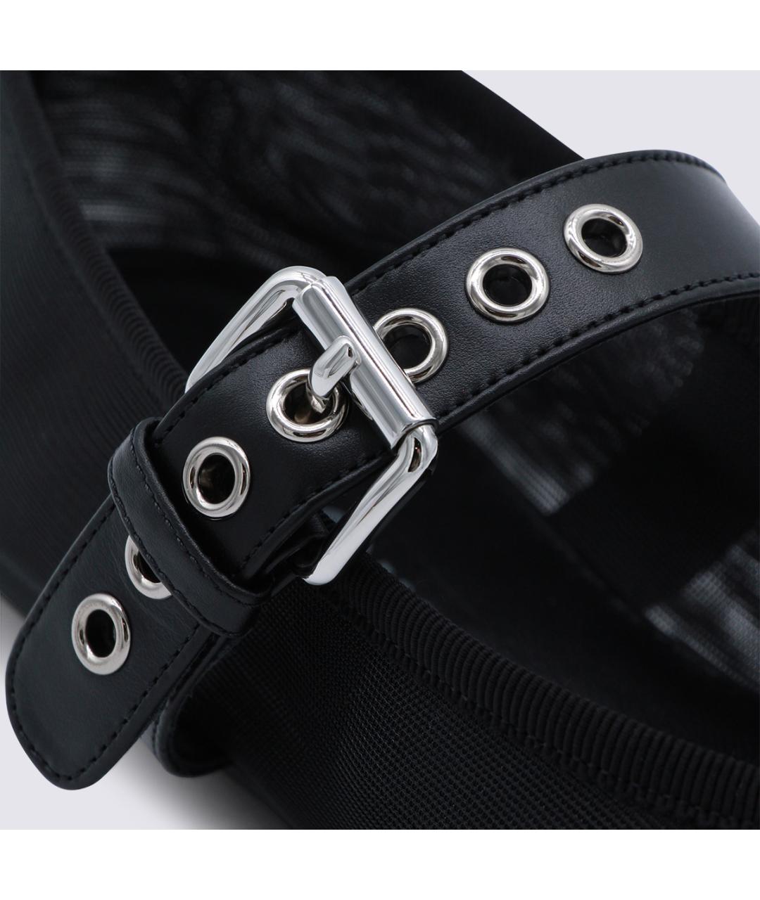 MIU MIU Черные кожаные балетки, фото 4