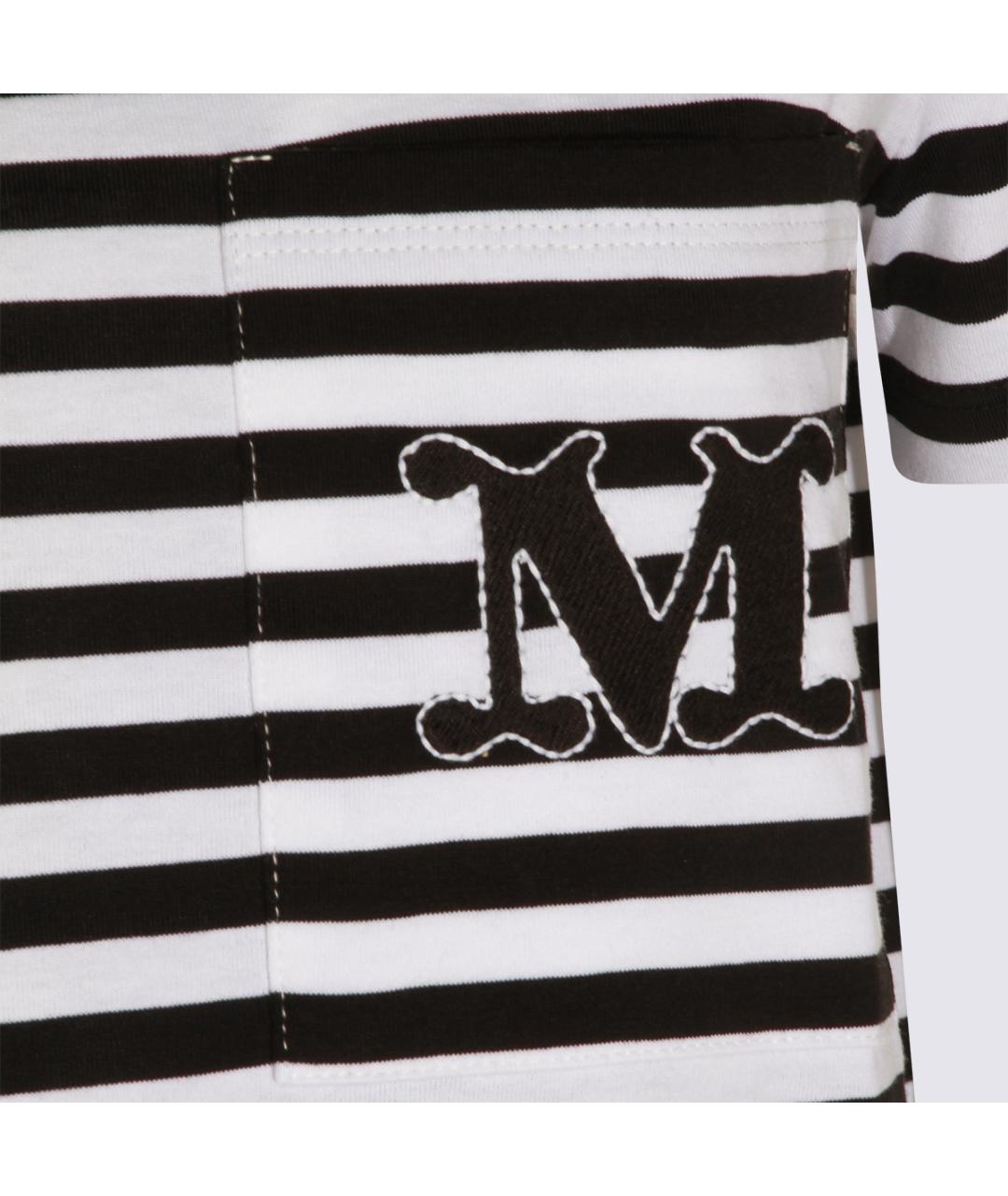 MAX MARA Белая хлопковая футболка, фото 3