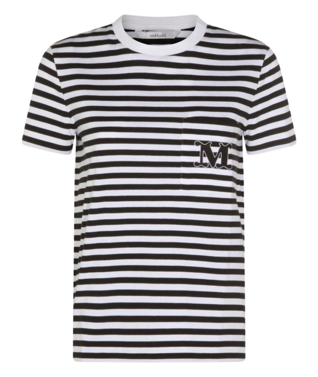 MAX MARA Белая хлопковая футболка, фото 1