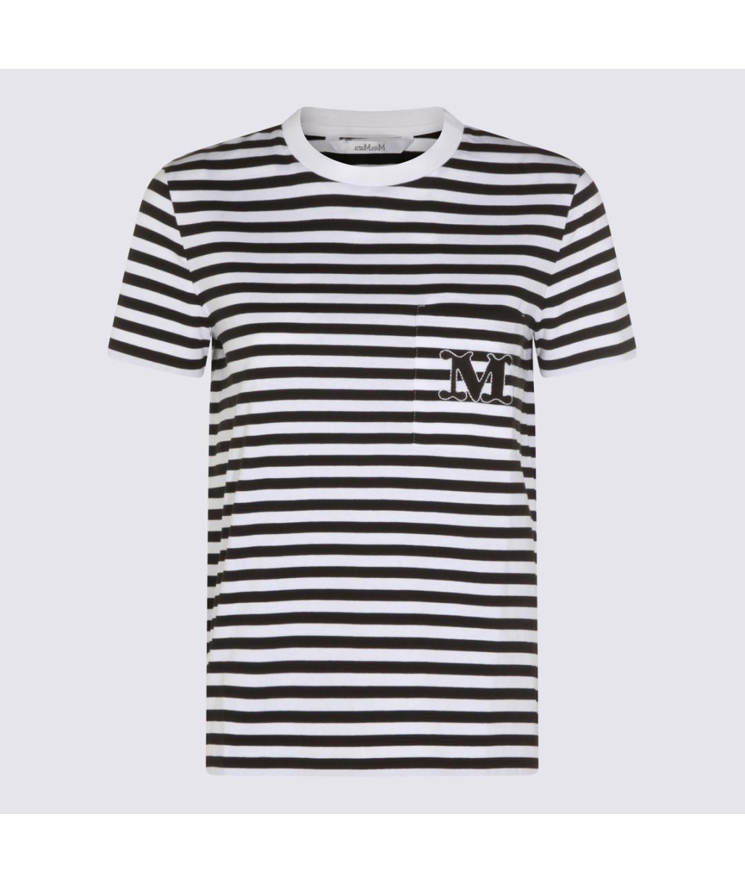 MAX MARA Белая хлопковая футболка, фото 5