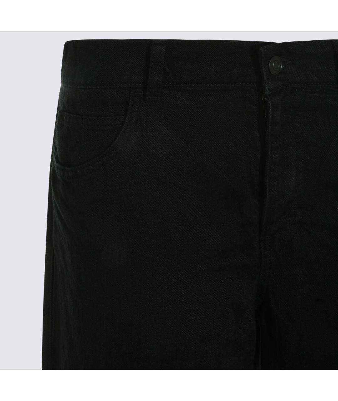 THE ROW Черные хлопковые прямые джинсы, фото 3