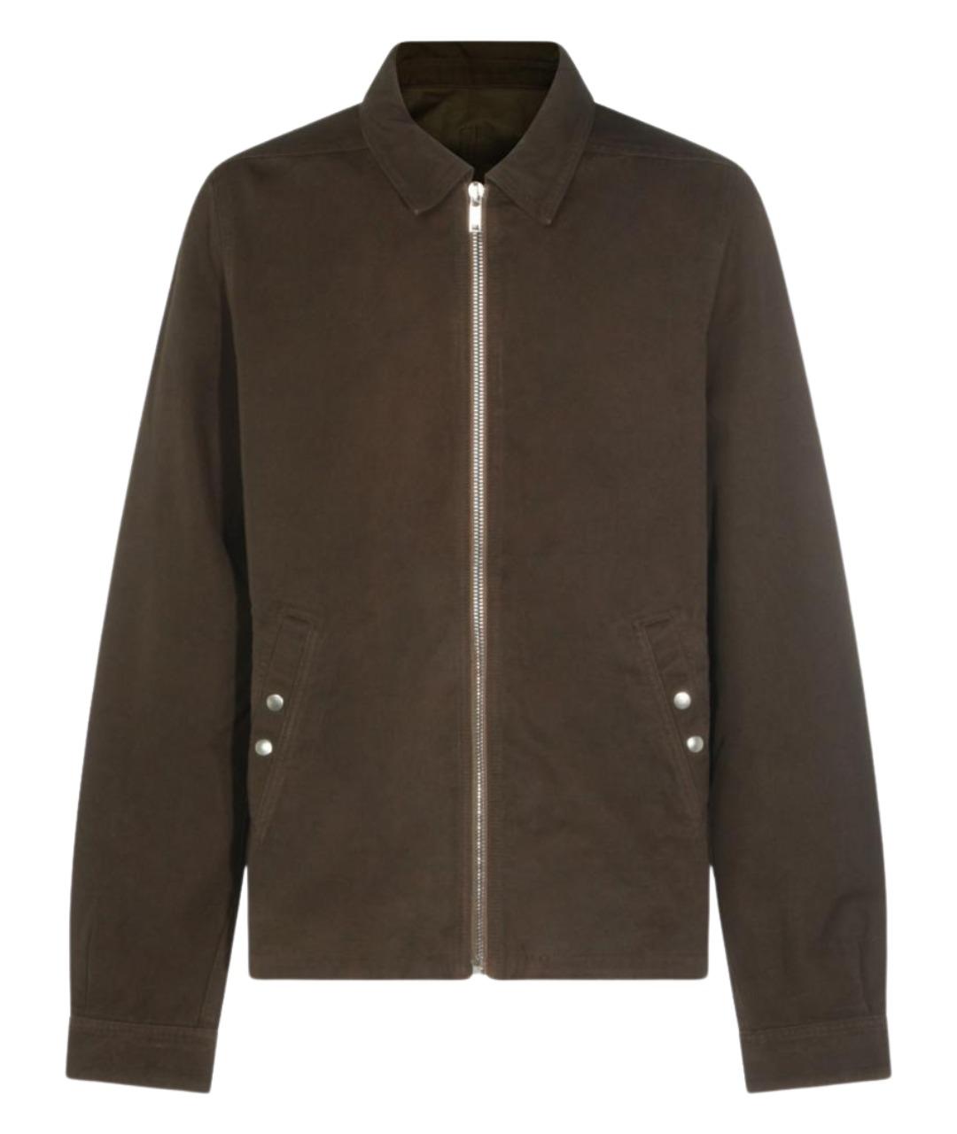 RICK OWENS DRKSHDW Коричневая хлопковая куртка, фото 1