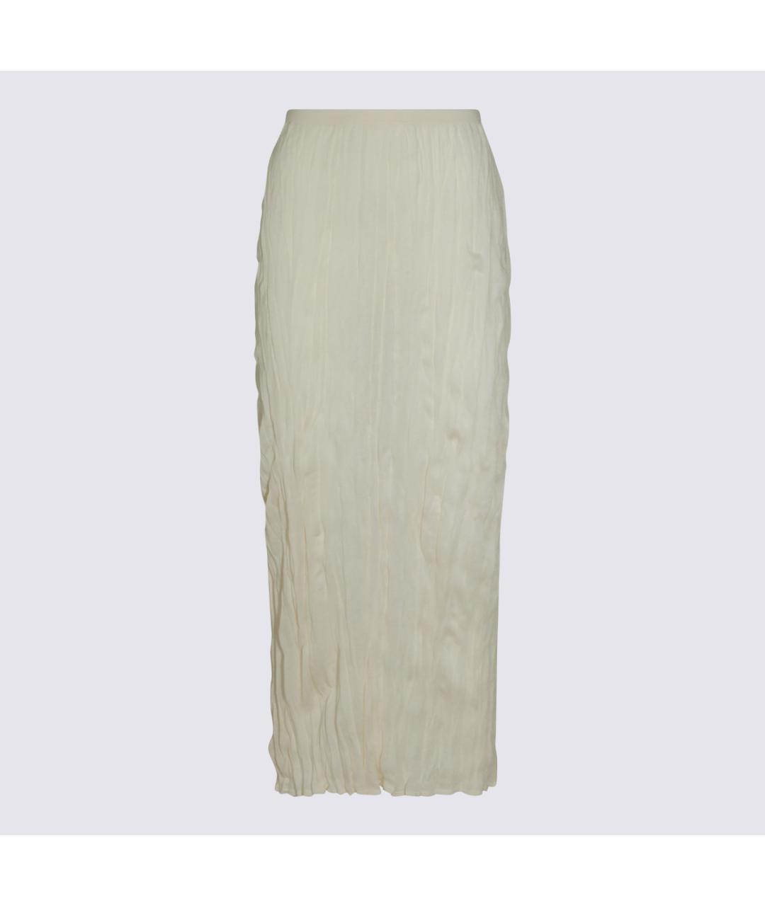 TOTEME Бежевая вискозная юбка миди, фото 4