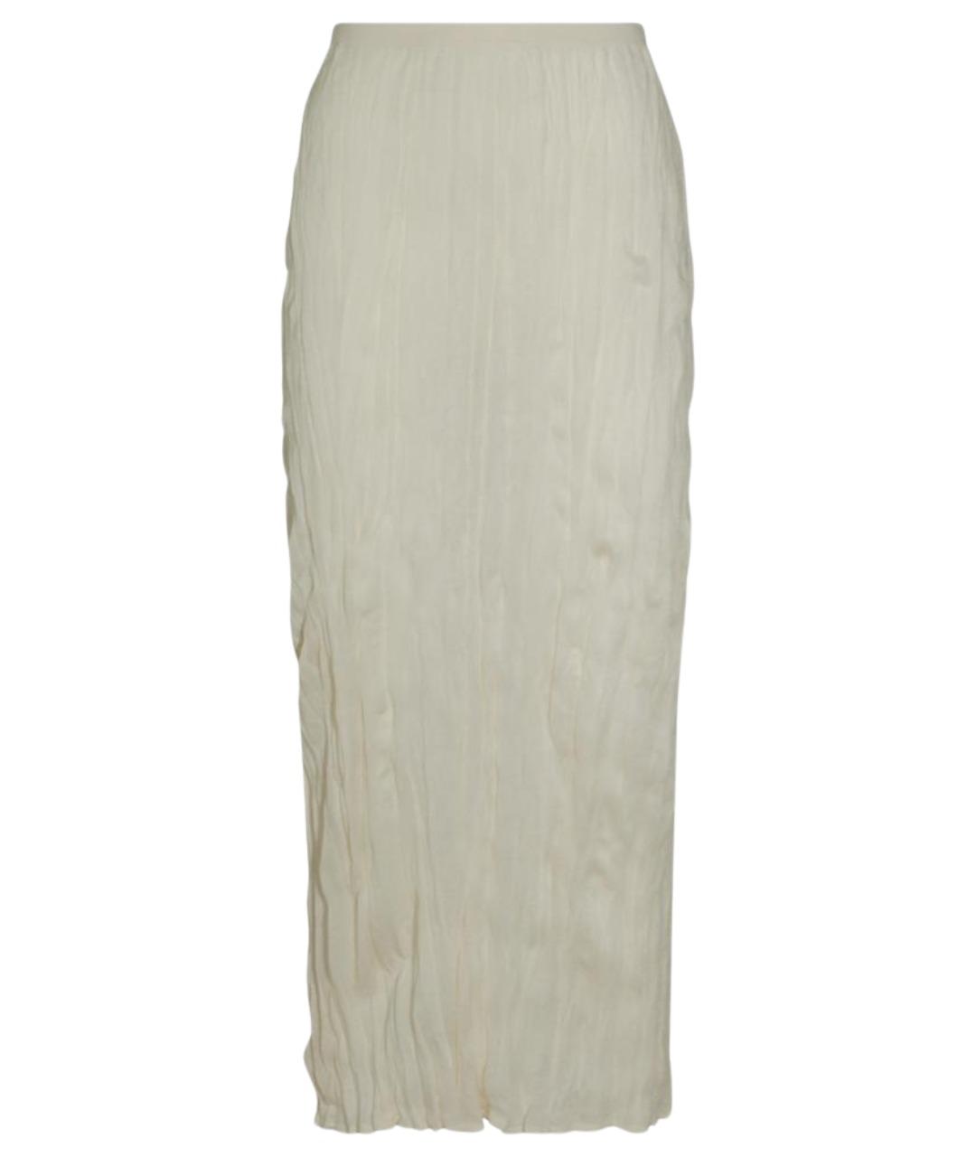 TOTEME Бежевая вискозная юбка миди, фото 1