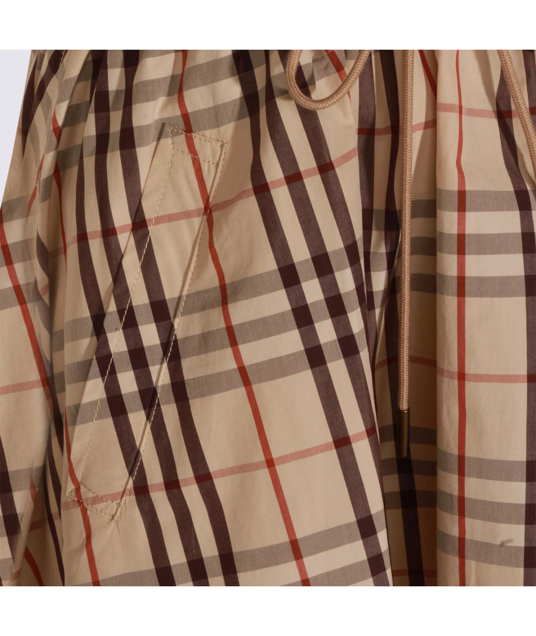 BURBERRY Бежевое хлопковое повседневное платье, фото 5