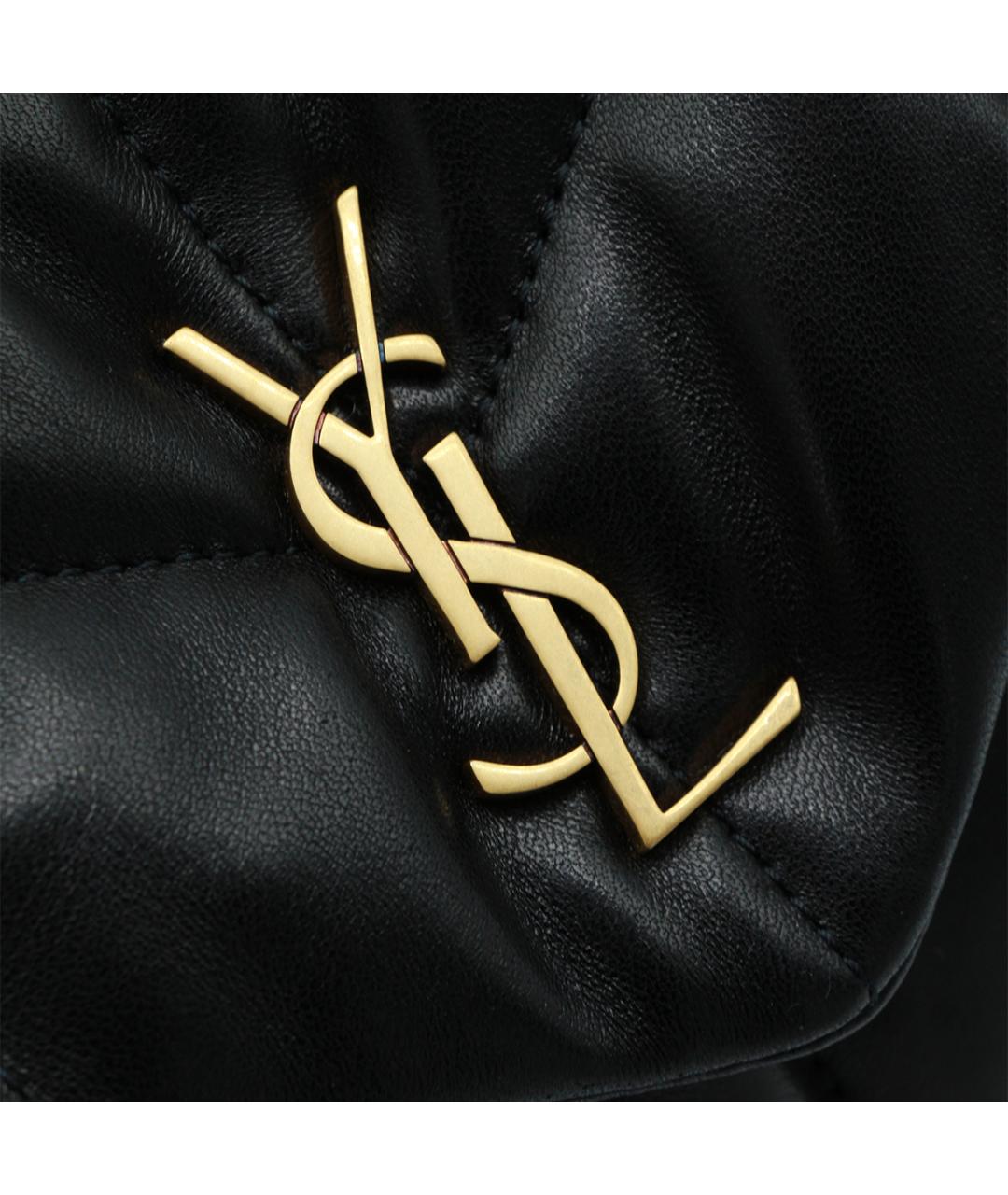 SAINT LAURENT Черная кожаная сумка через плечо, фото 4