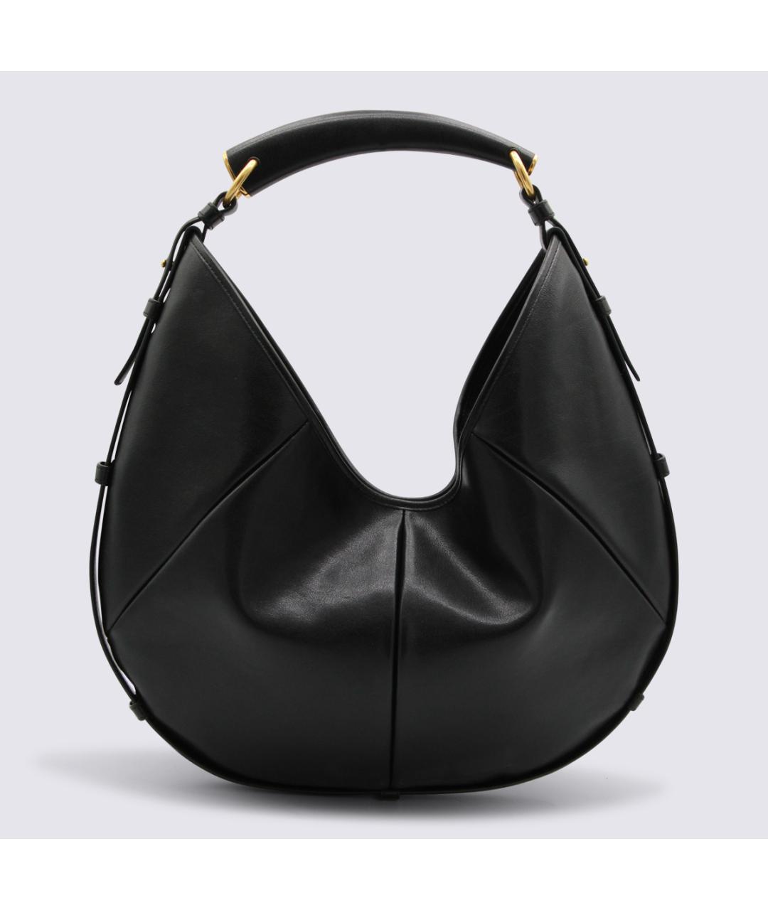 SAINT LAURENT Черная кожаная сумка через плечо, фото 3