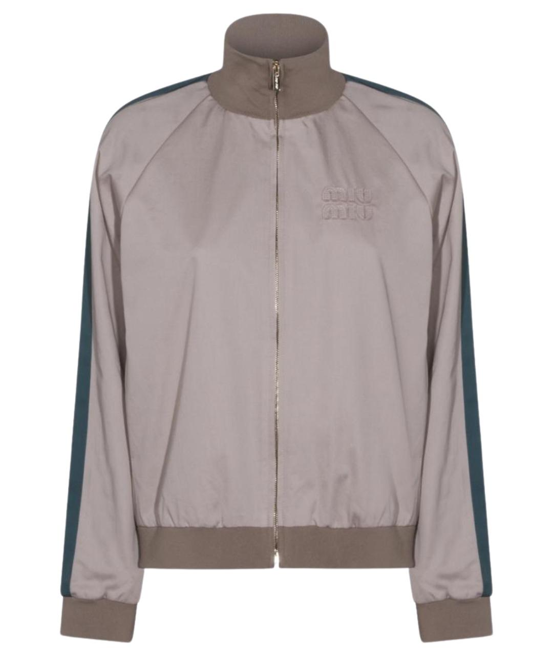 MIU MIU Бежевая хлопковая куртка, фото 1