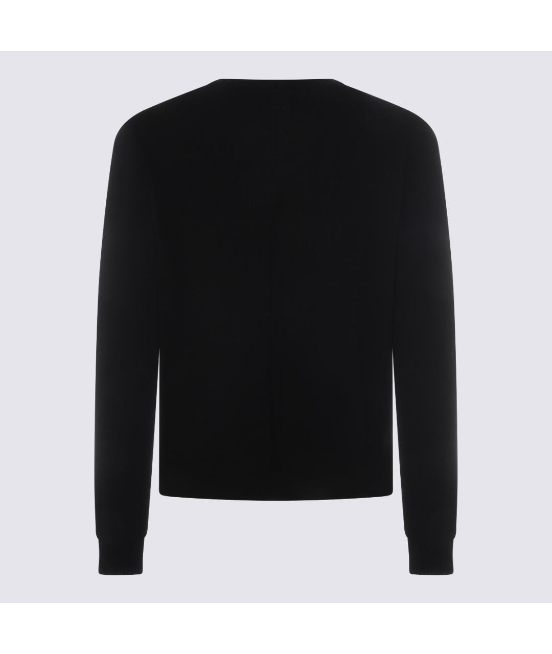 RICK OWENS Черный шерстяной джемпер / свитер, фото 2