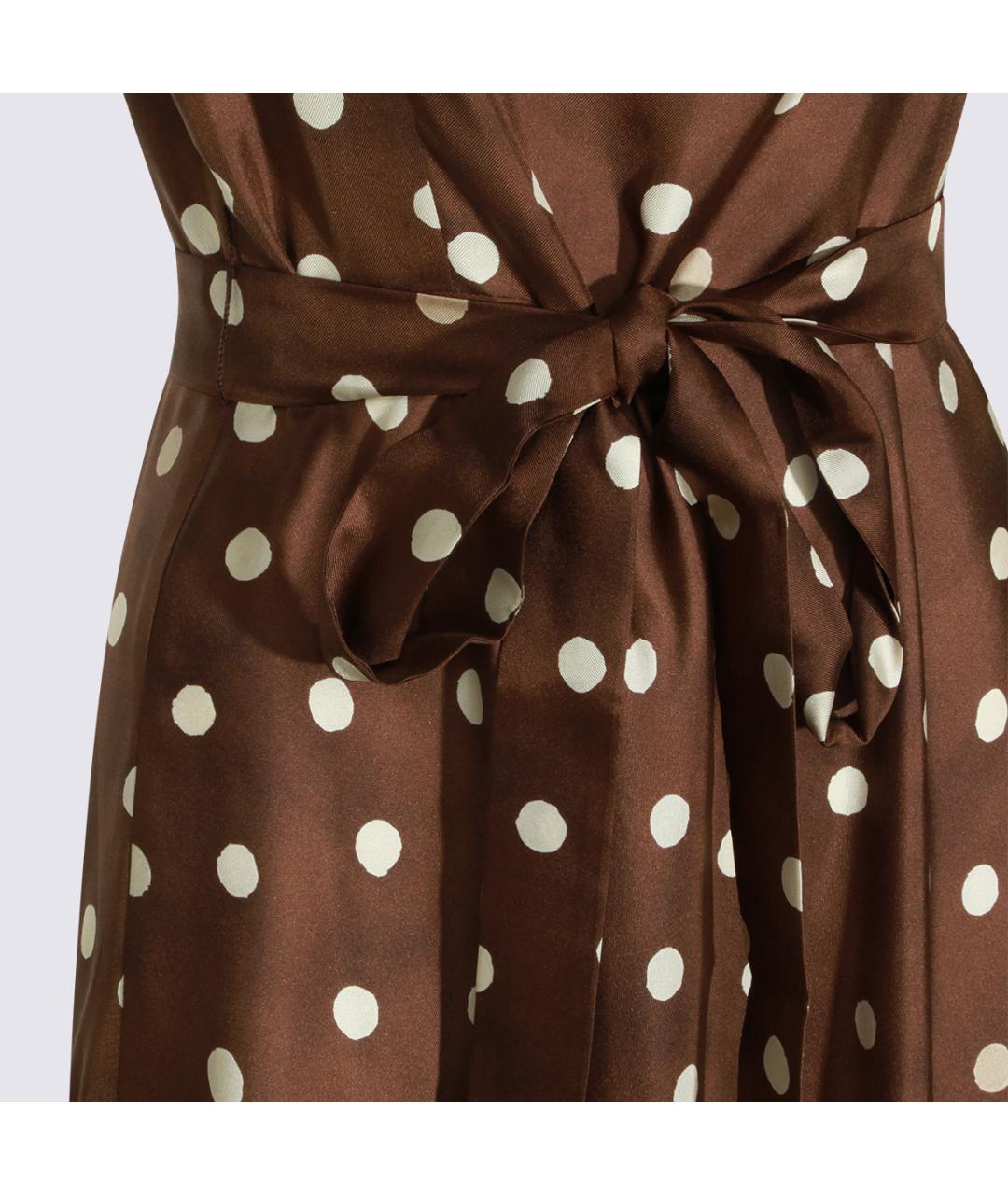 'S MAX MARA Коричневое повседневное платье, фото 3