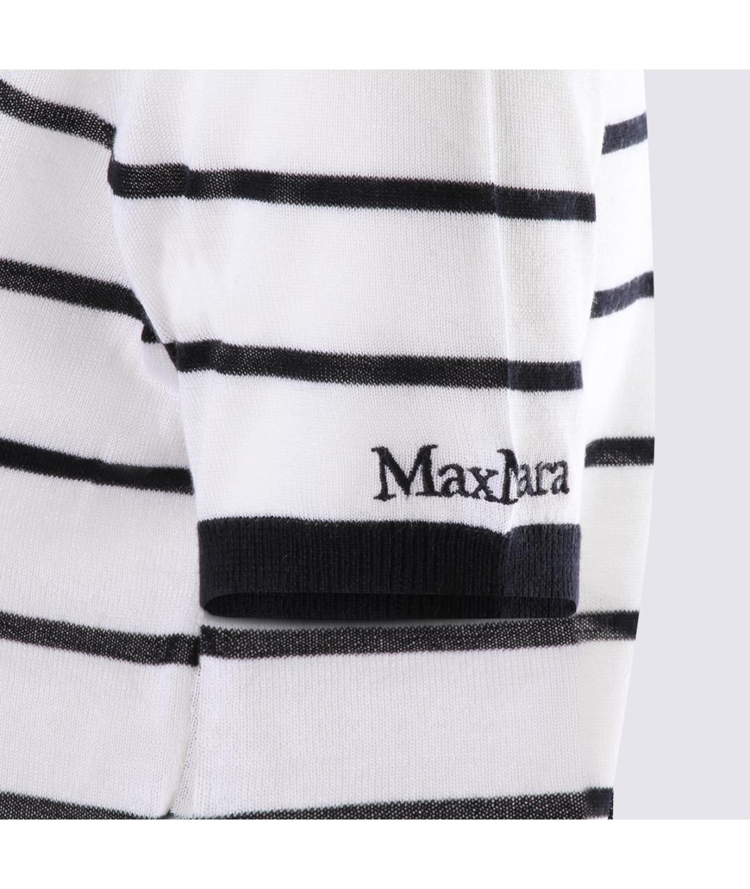 MAX MARA Белая шерстяная футболка, фото 3
