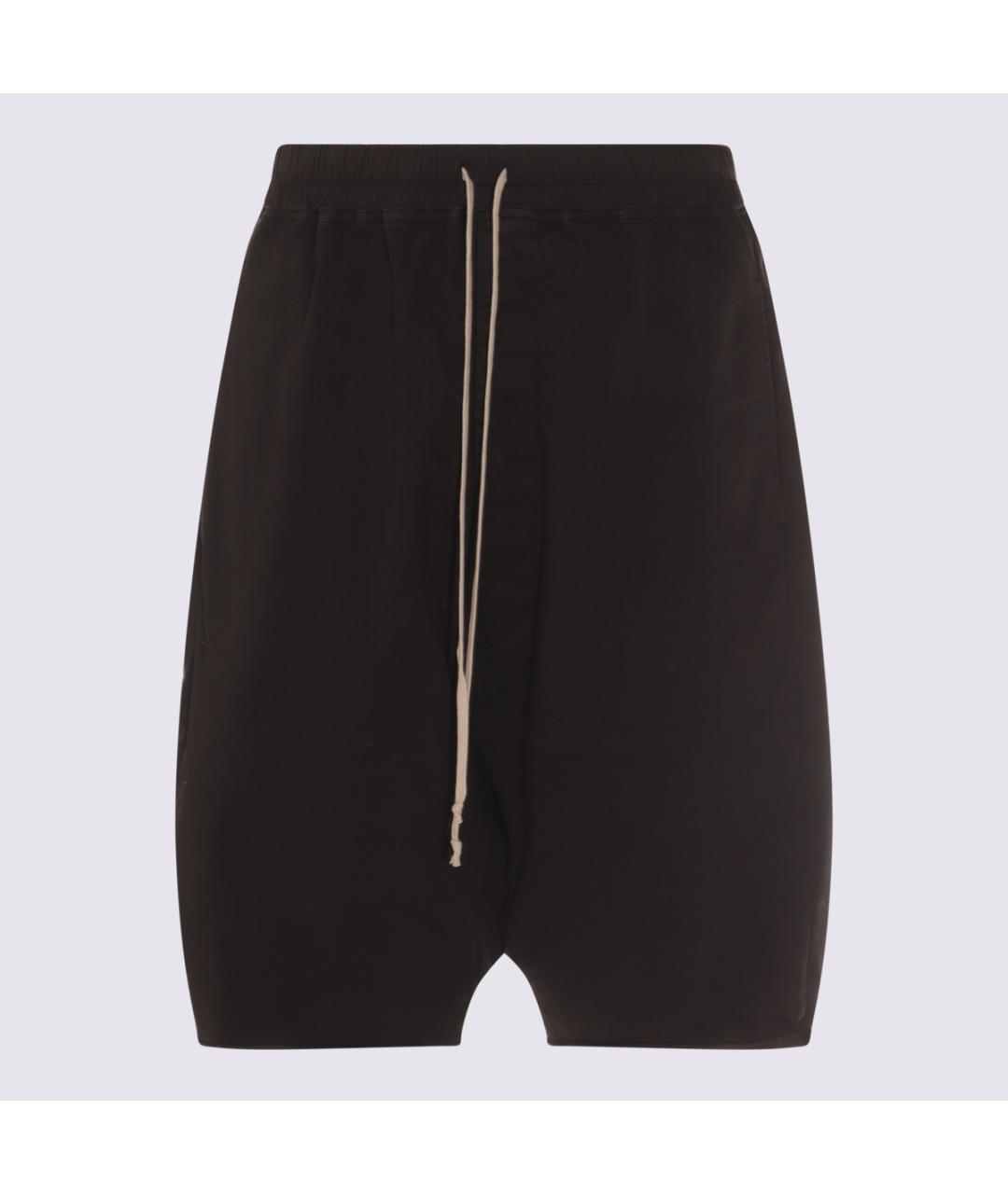 RICK OWENS DRKSHDW Черные хлопковые шорты, фото 3