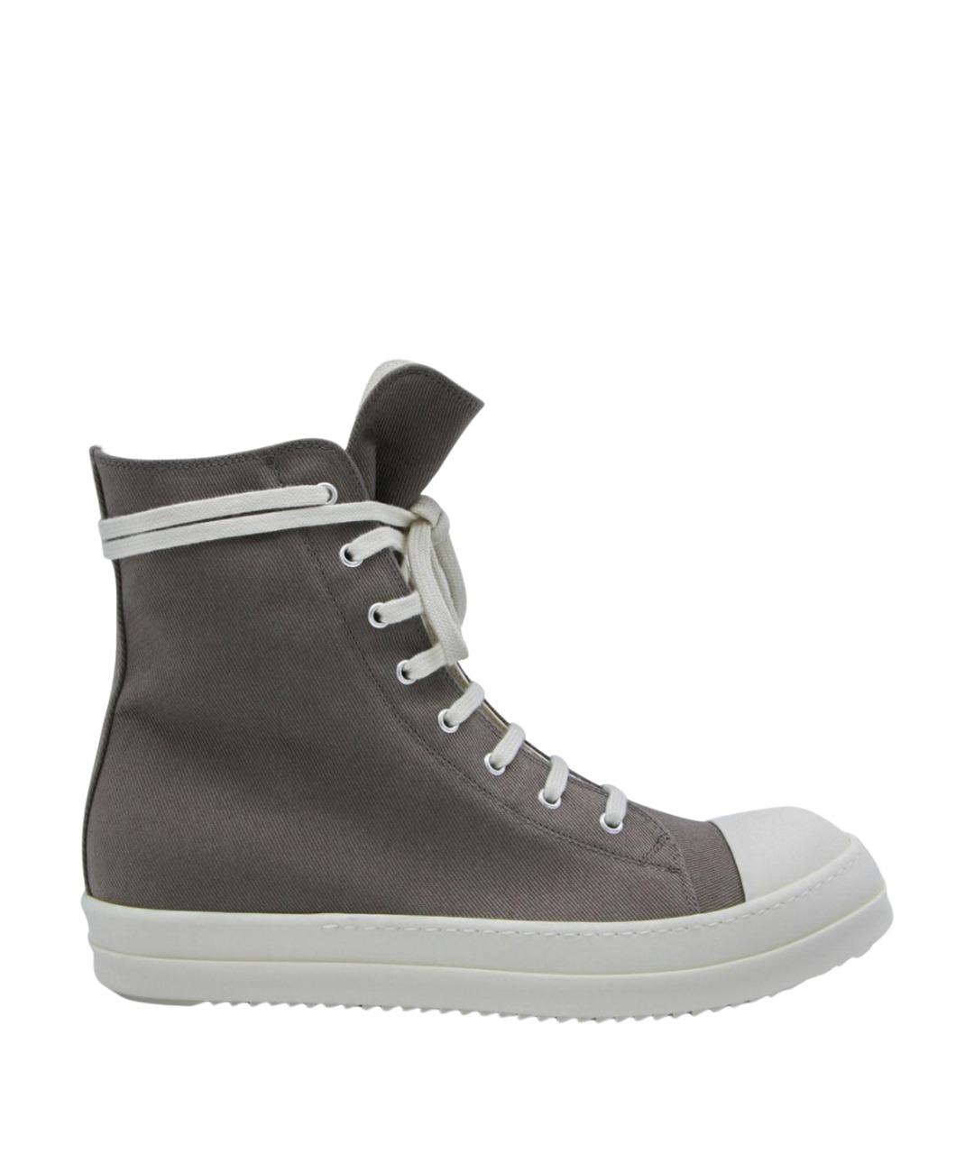 RICK OWENS DRKSHDW Текстильные высокие кроссовки / кеды, фото 1
