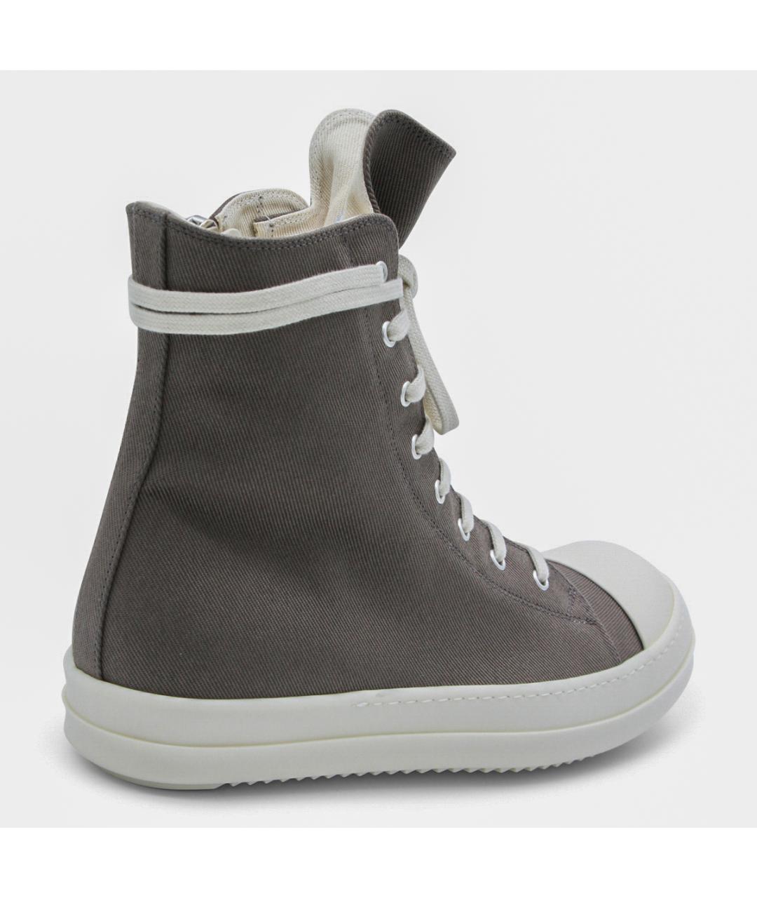 RICK OWENS DRKSHDW Текстильные высокие кроссовки / кеды, фото 3