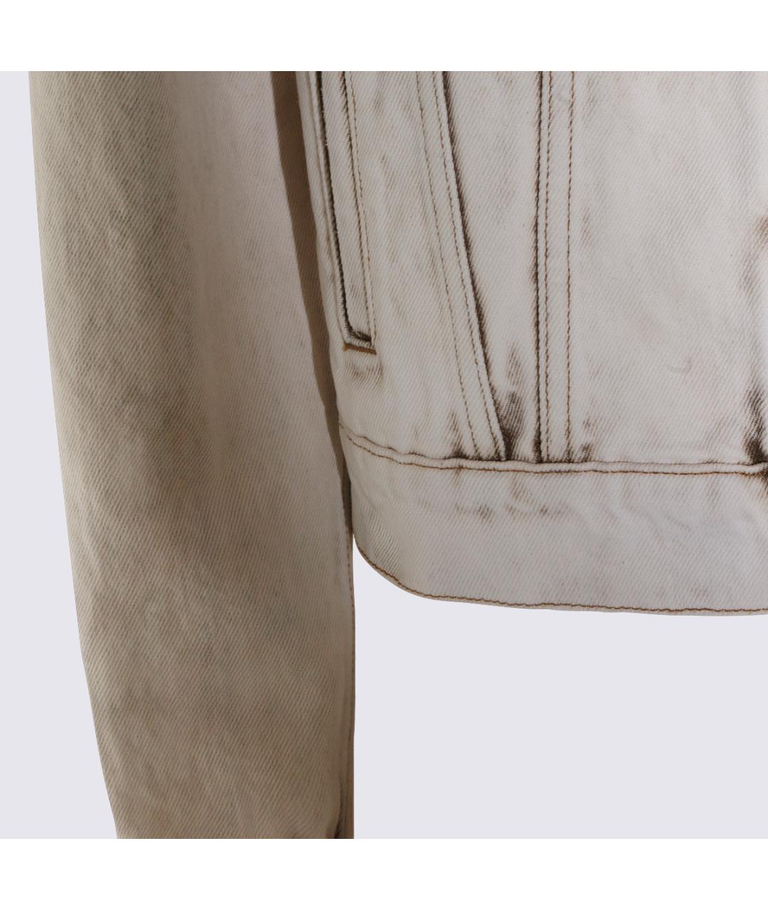 MIU MIU Белая хлопковая куртка, фото 4