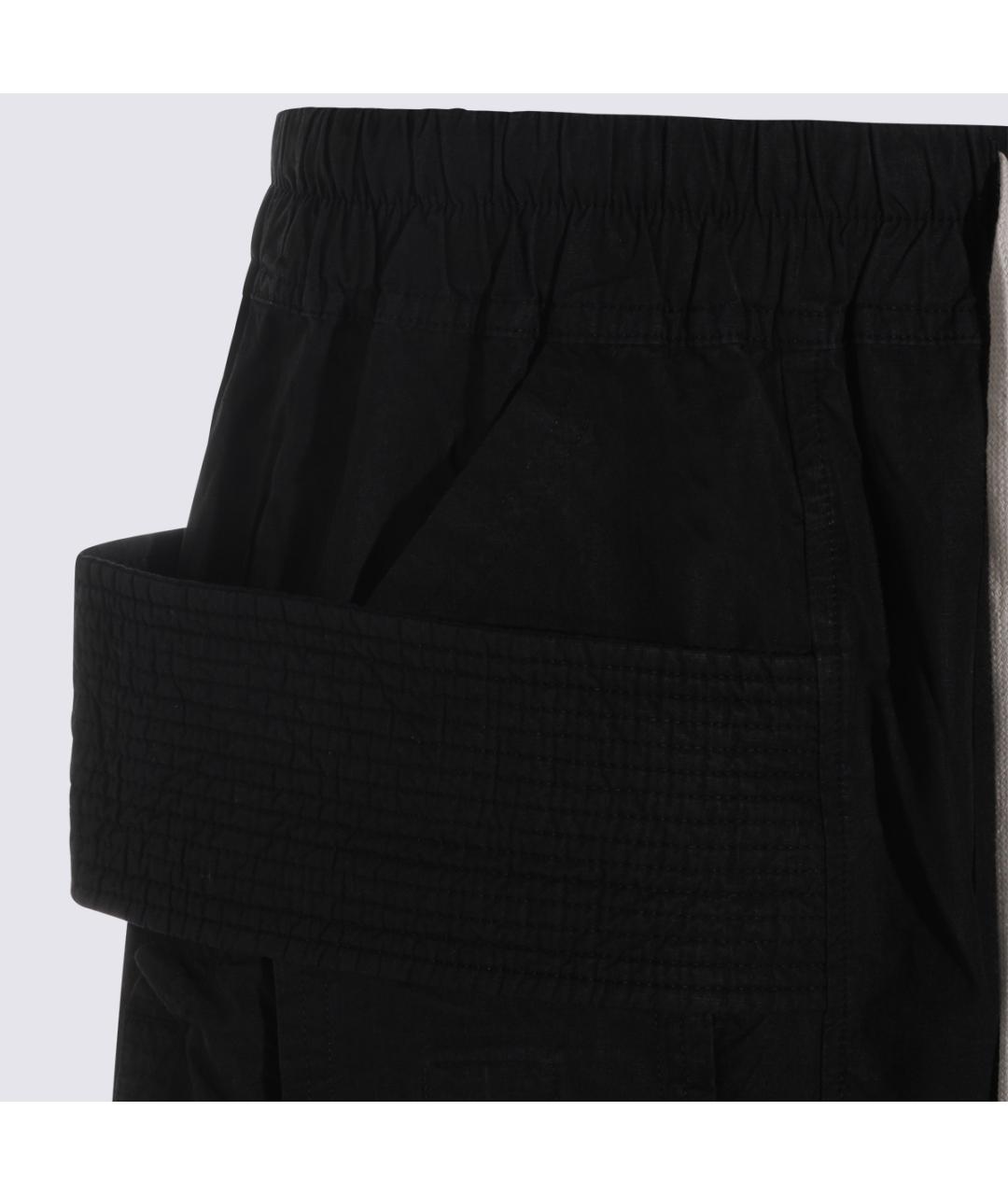 RICK OWENS DRKSHDW Черные хлопковые повседневные брюки, фото 3