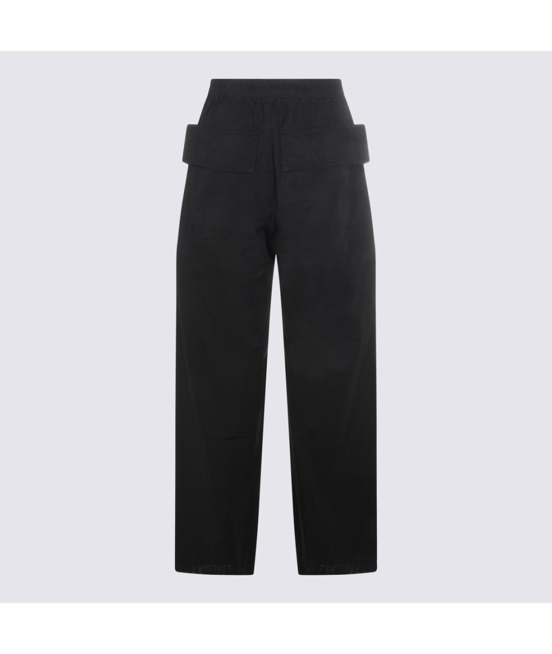 RICK OWENS DRKSHDW Черные хлопковые повседневные брюки, фото 2