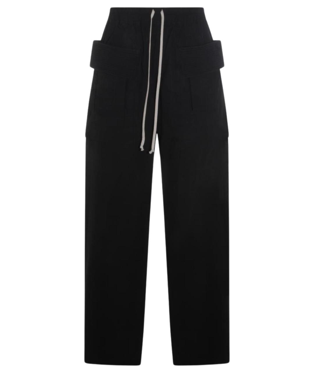 RICK OWENS DRKSHDW Черные хлопковые повседневные брюки, фото 1