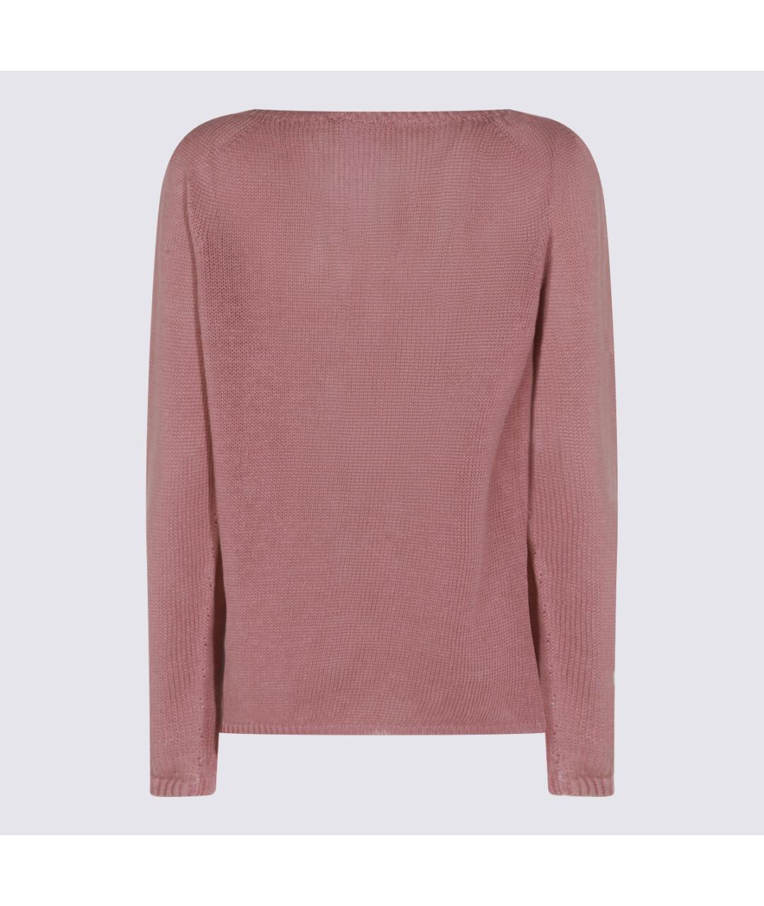'S MAX MARA Розовый льняной джемпер / свитер, фото 2