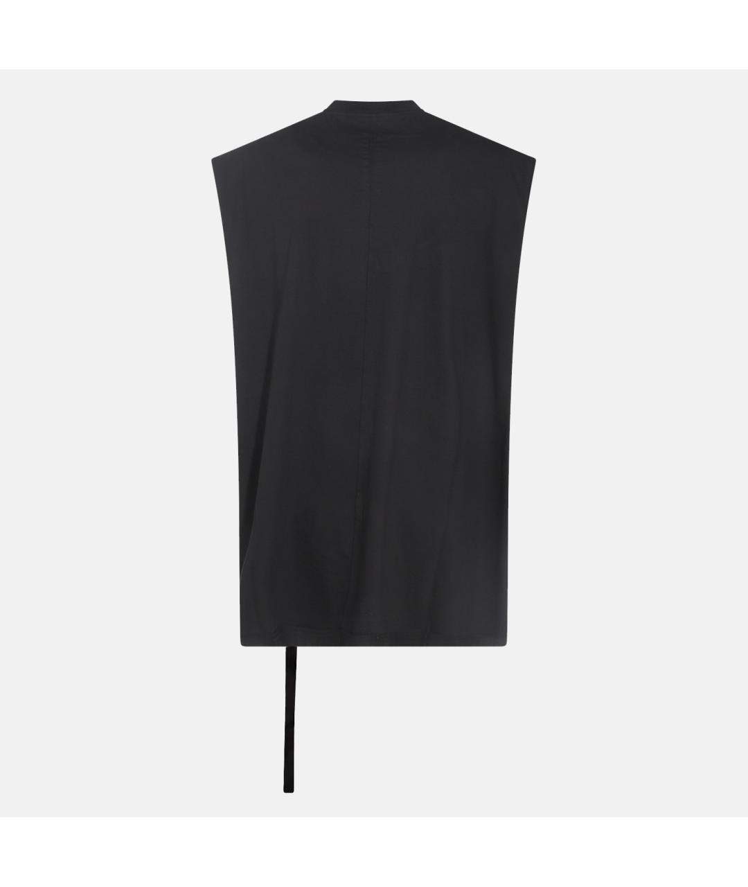 RICK OWENS DRKSHDW Черная хлопковая майка, фото 2