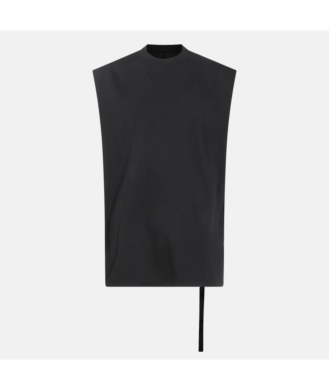 RICK OWENS DRKSHDW Черная хлопковая майка, фото 3