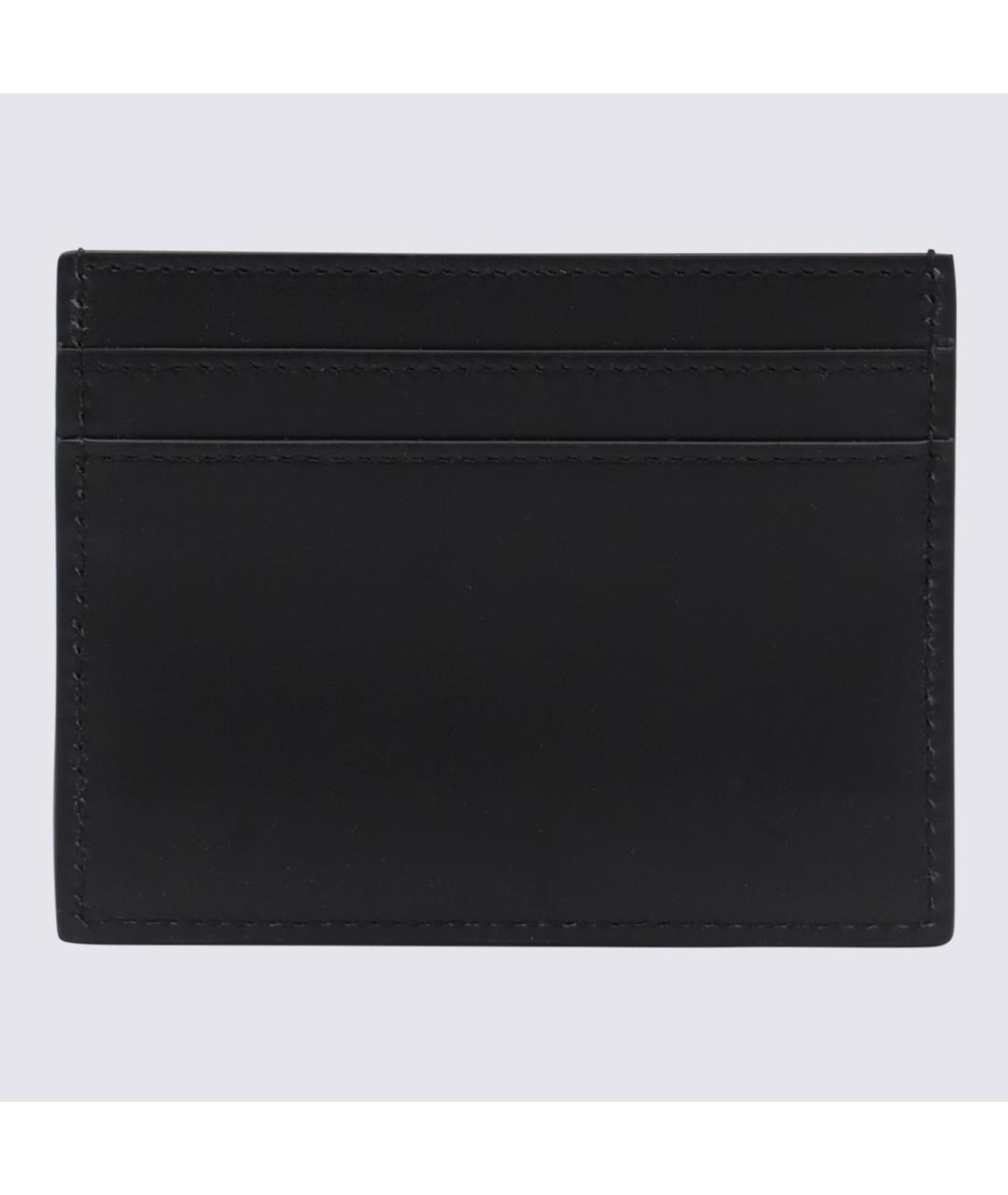 SAINT LAURENT Черный кожаный кардхолдер, фото 2