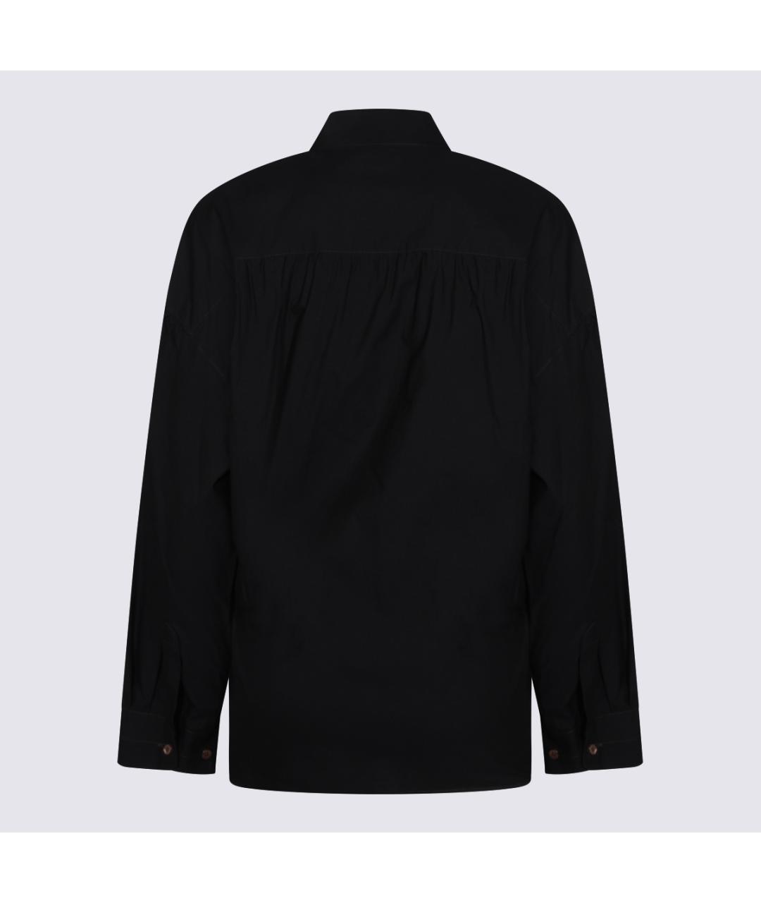 LEMAIRE Черная хлопковая рубашка, фото 2