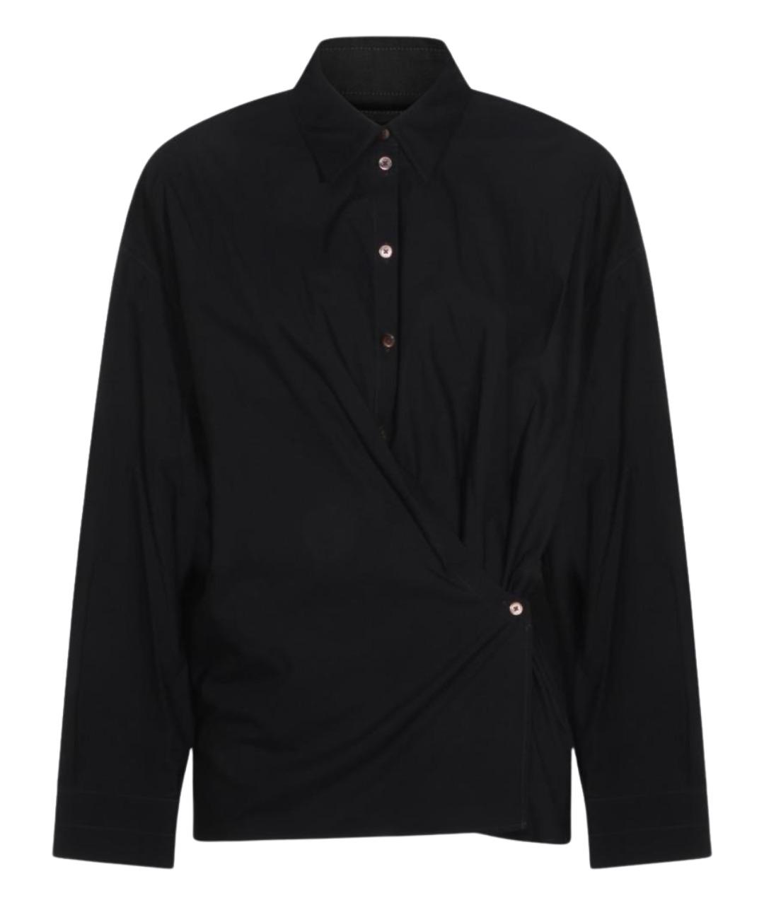 LEMAIRE Черная хлопковая рубашка, фото 1