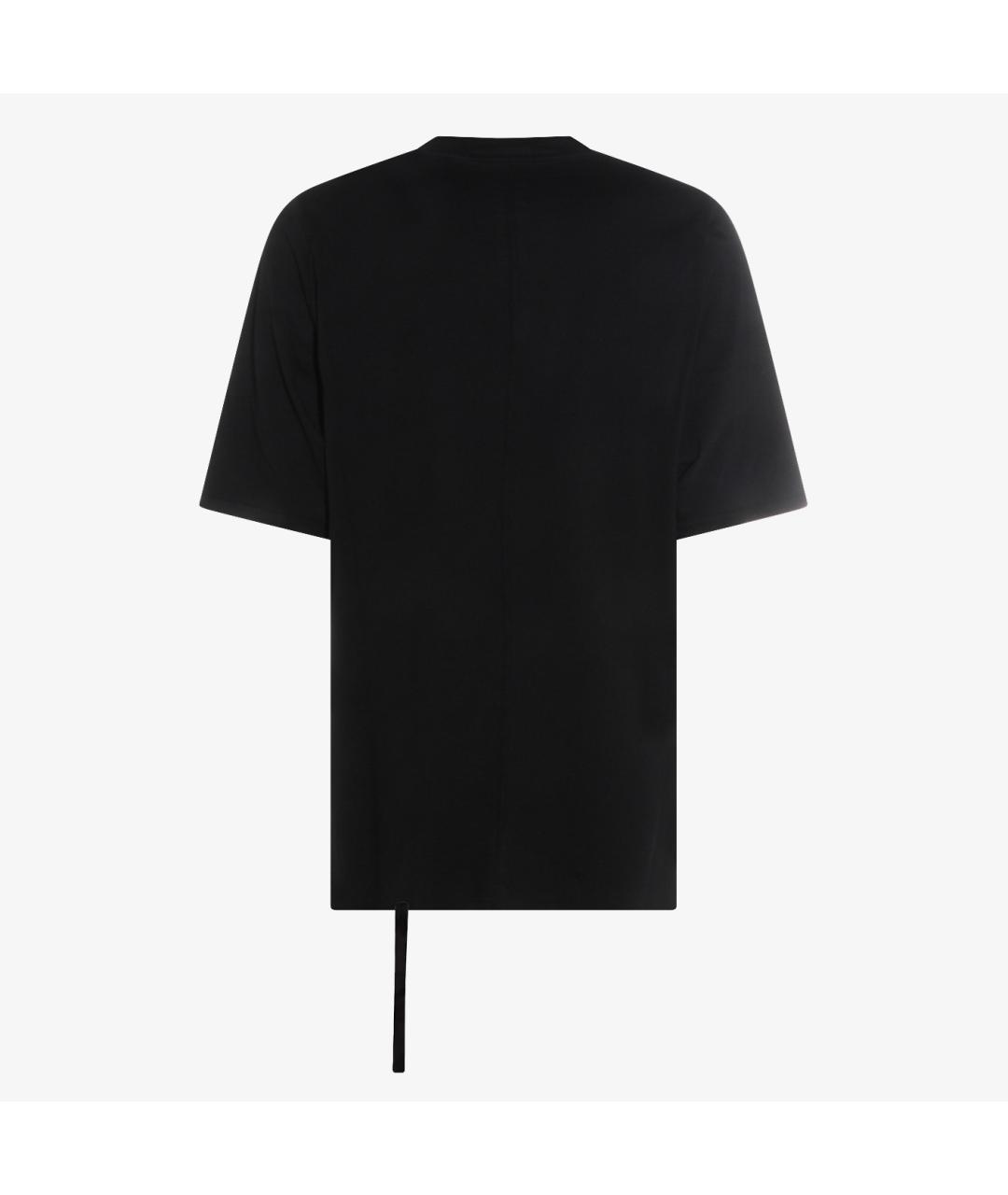 RICK OWENS DRKSHDW Черная хлопковая футболка, фото 2
