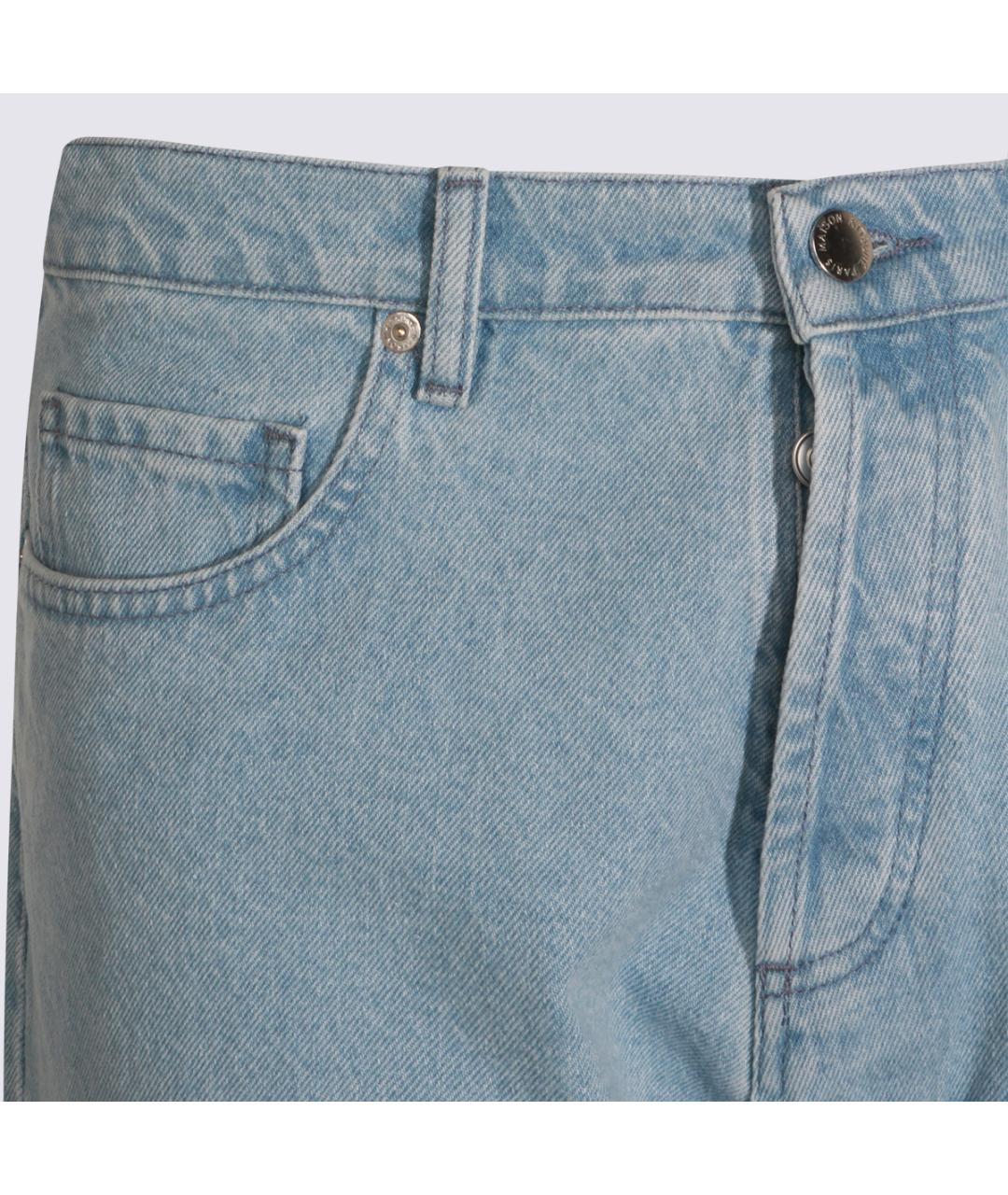 MAISON KITSUNE Хлопковые прямые джинсы, фото 3