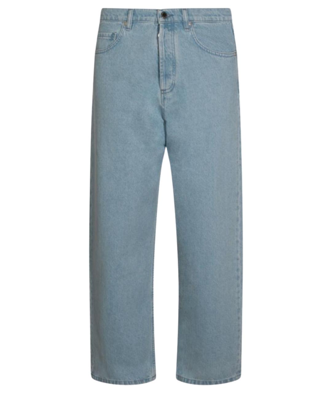 MAISON KITSUNE Хлопковые прямые джинсы, фото 1