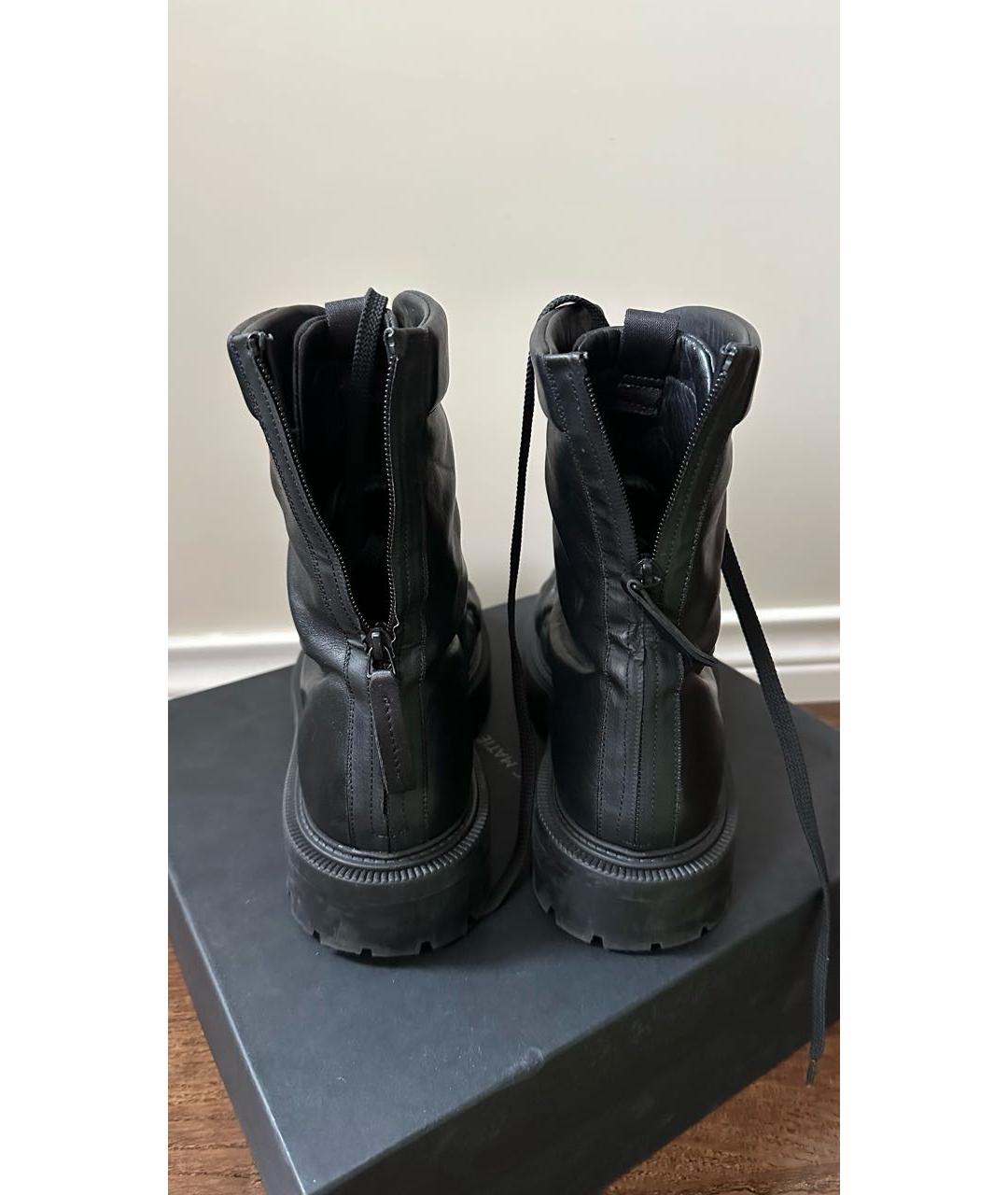 VIC MATIE Черные кожаные высокие ботинки, фото 3