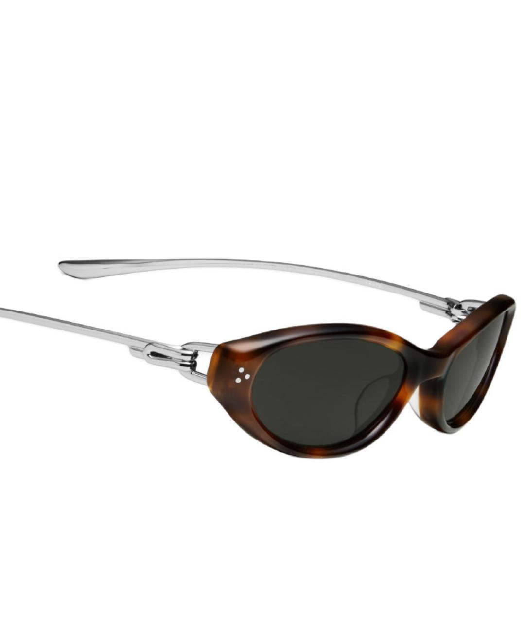 GENTLE MONSTER Коричневые пластиковые солнцезащитные очки, фото 4